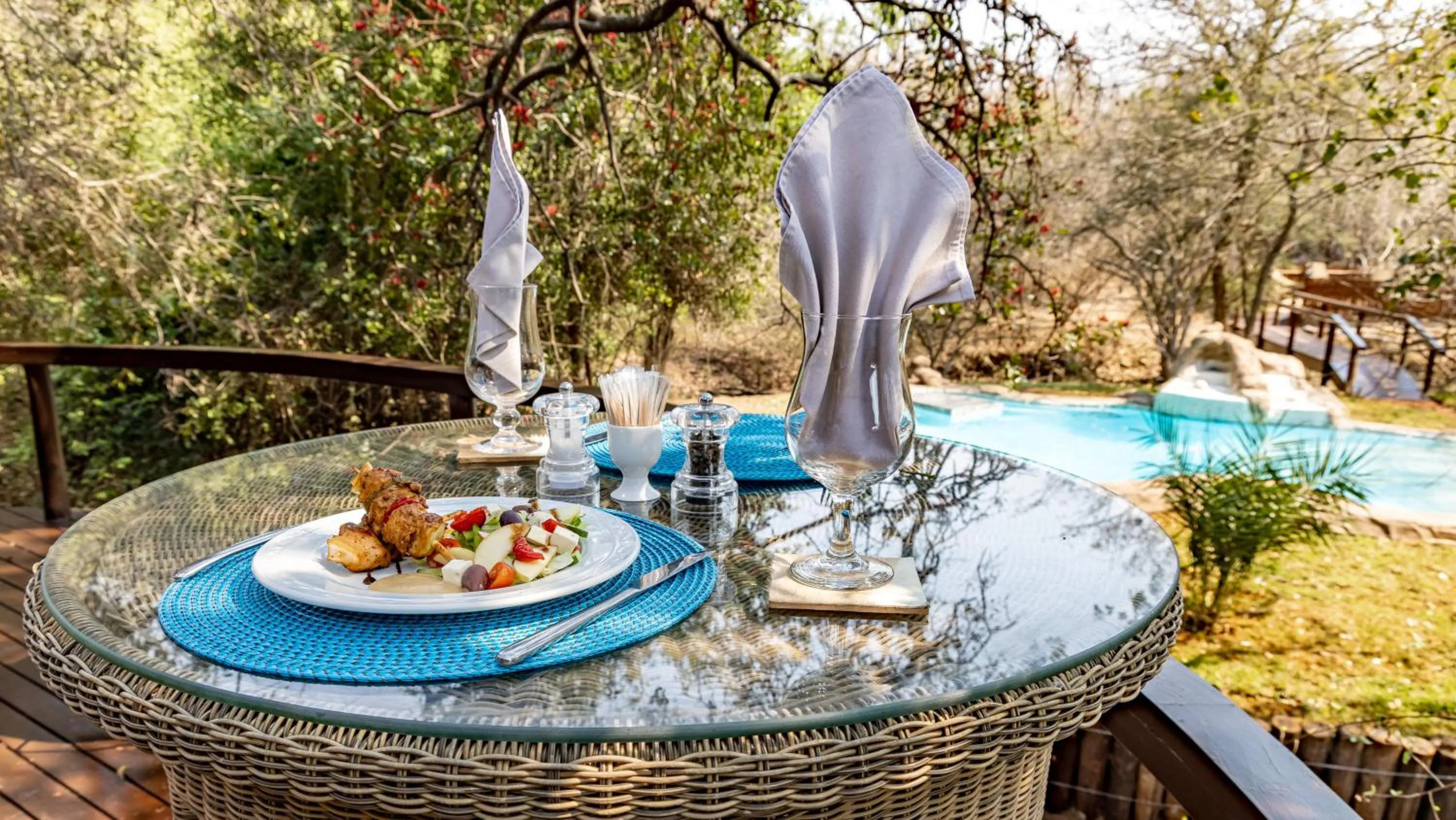 Patio in Kusudalweni Safari Lodge and Spa