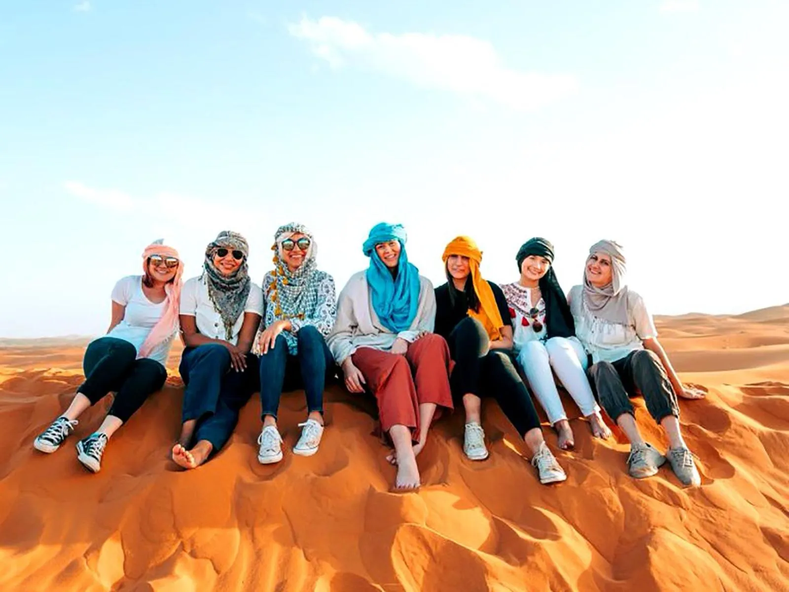 People in Merzouga Luxury Camp