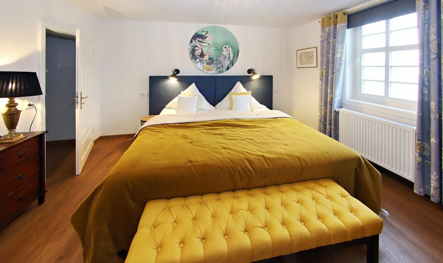 Bed in Hotel Vorderburg