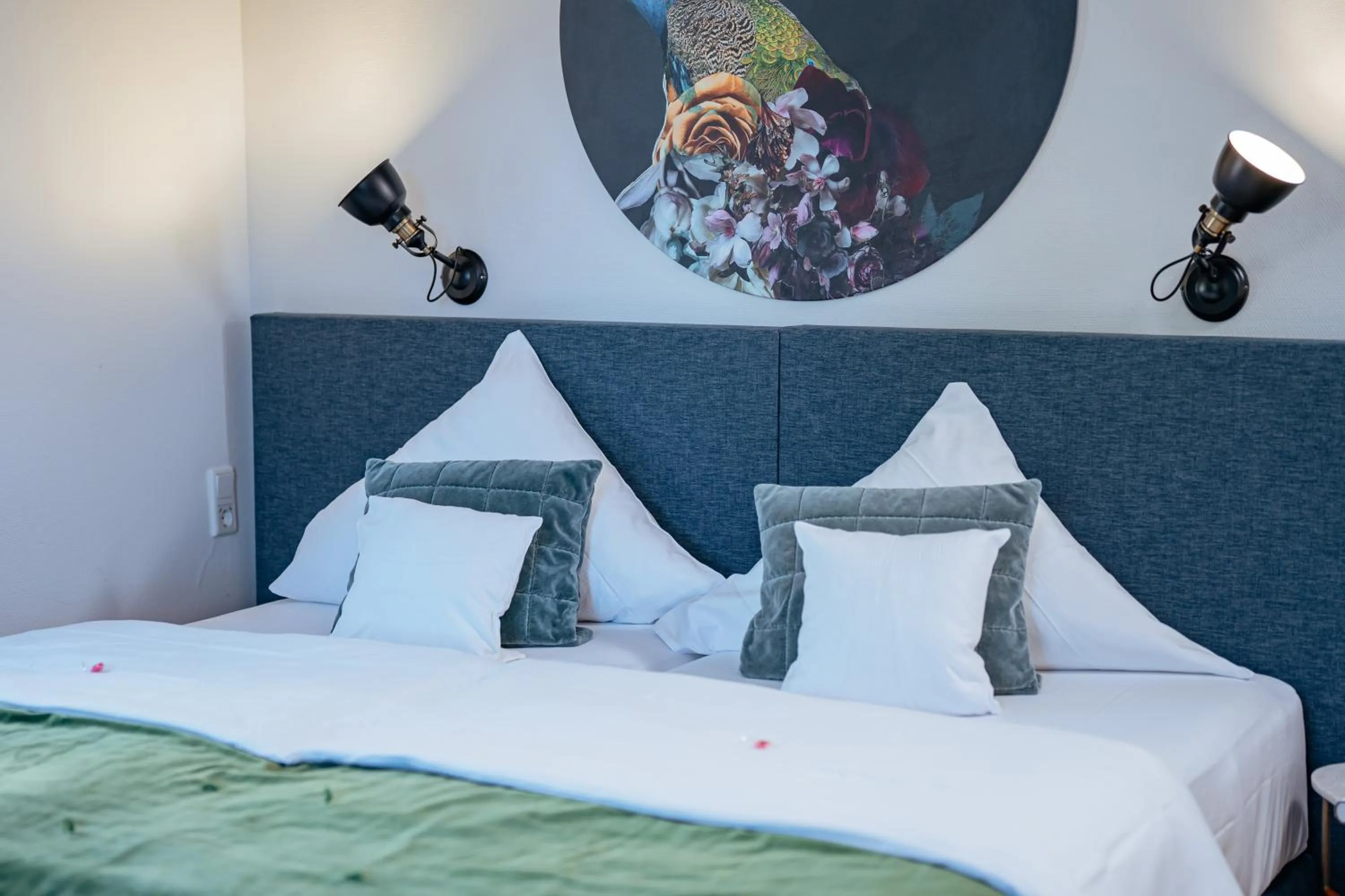 Bed in Hotel Vorderburg