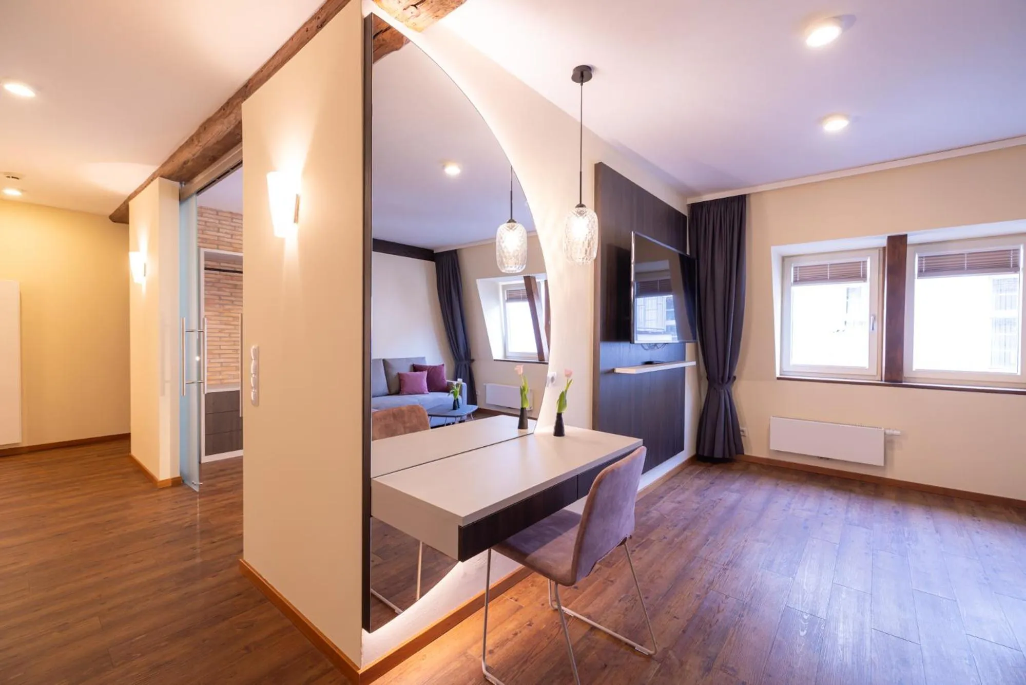 Living room, Bed in Altstadthof Freinsheim