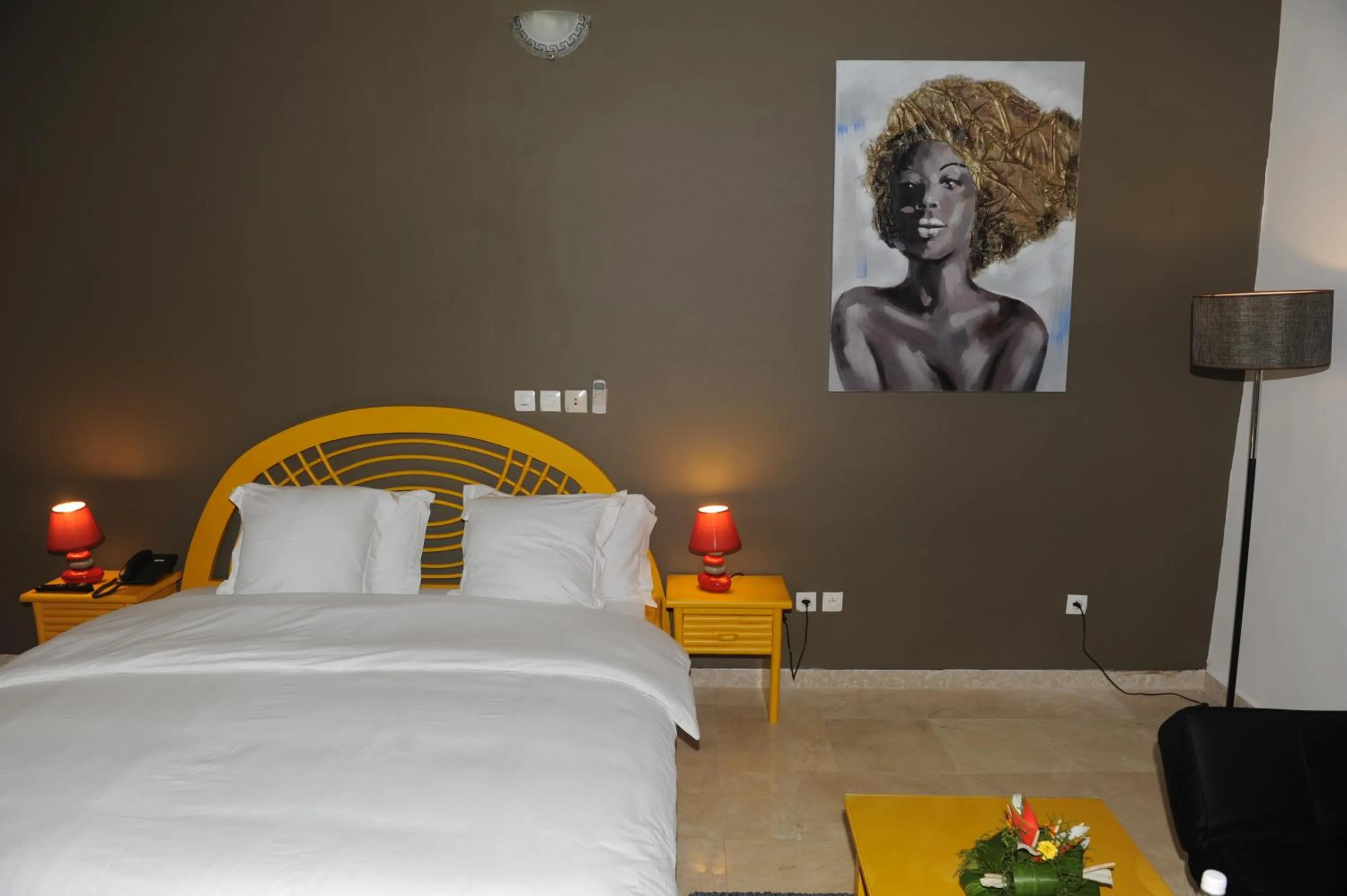 Photo of the whole room, Bed in Residence Helios