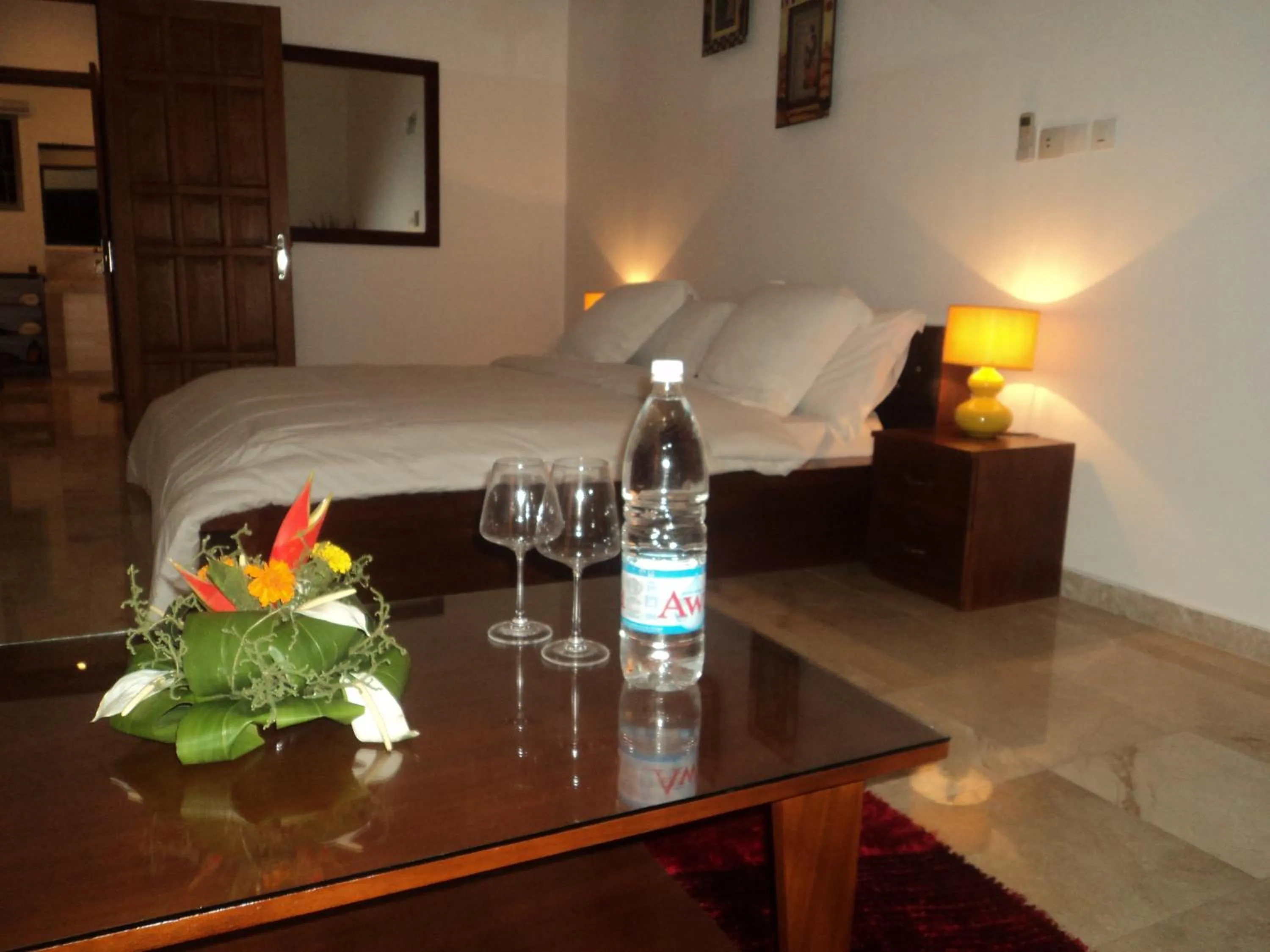 Photo of the whole room, Bed in Residence Helios