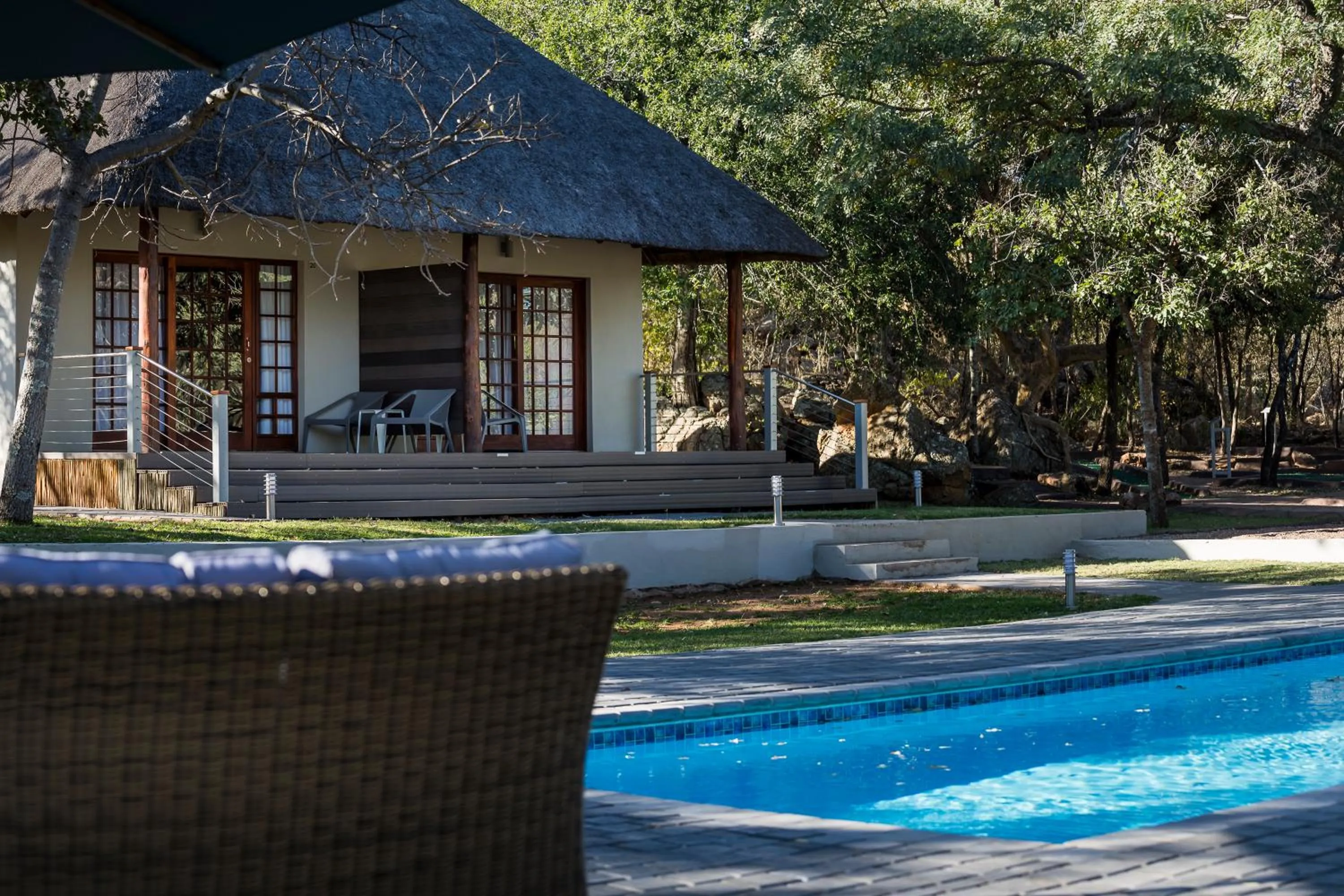 Swimming pool in Monate Game Lodge