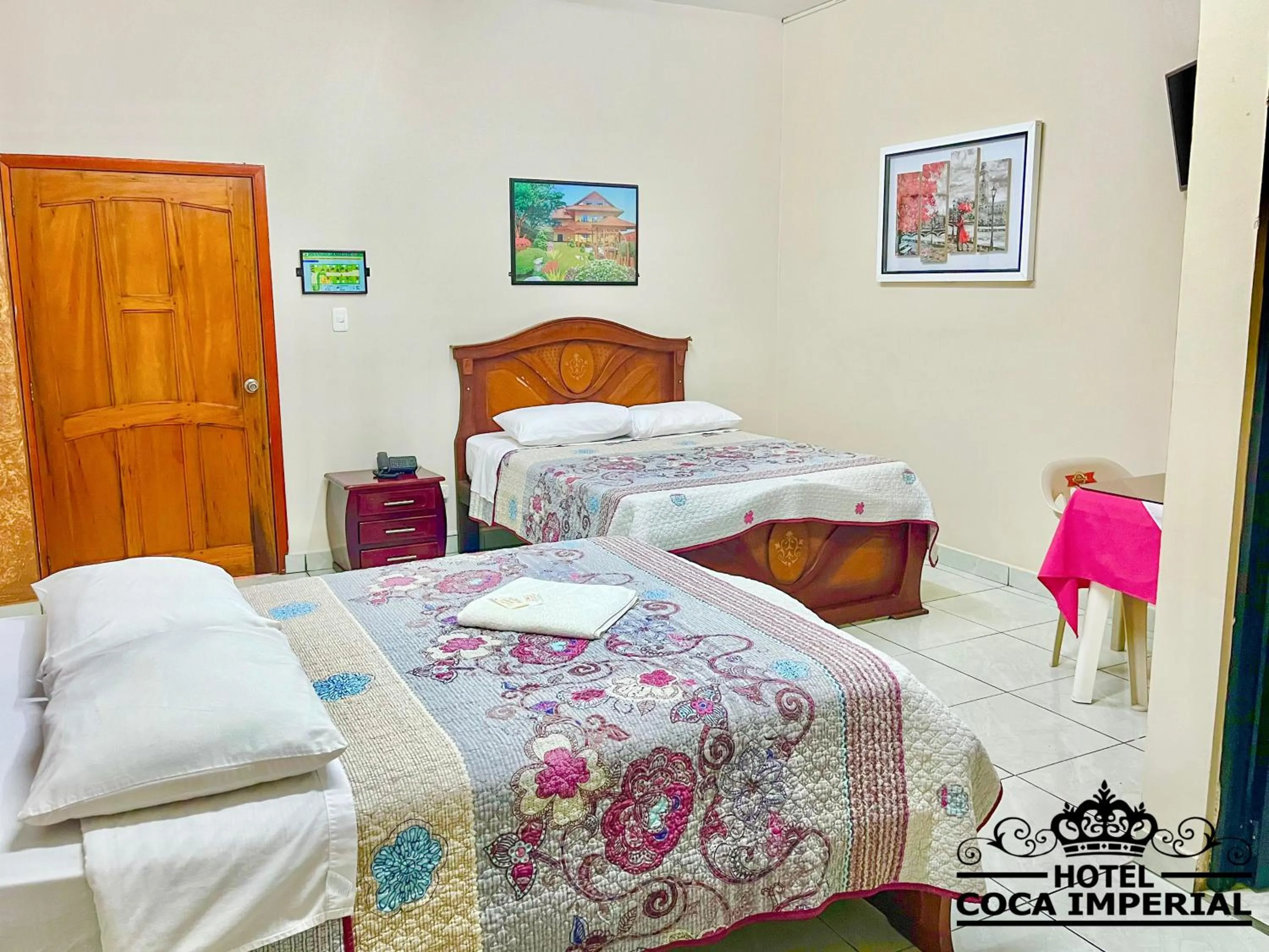 Bed in Hotel Coca Imperial