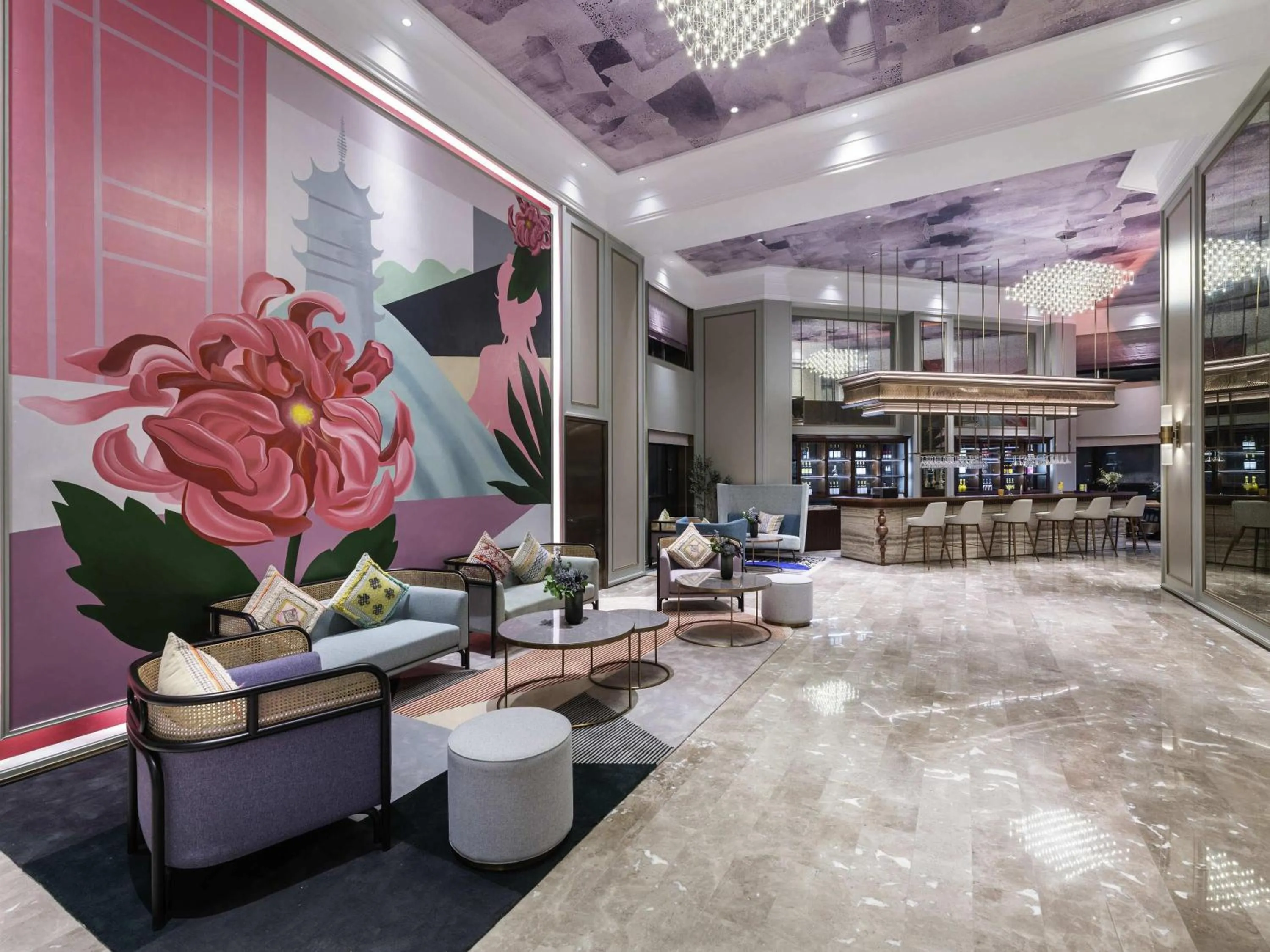Lounge or bar in Mercure Nantong Downtown