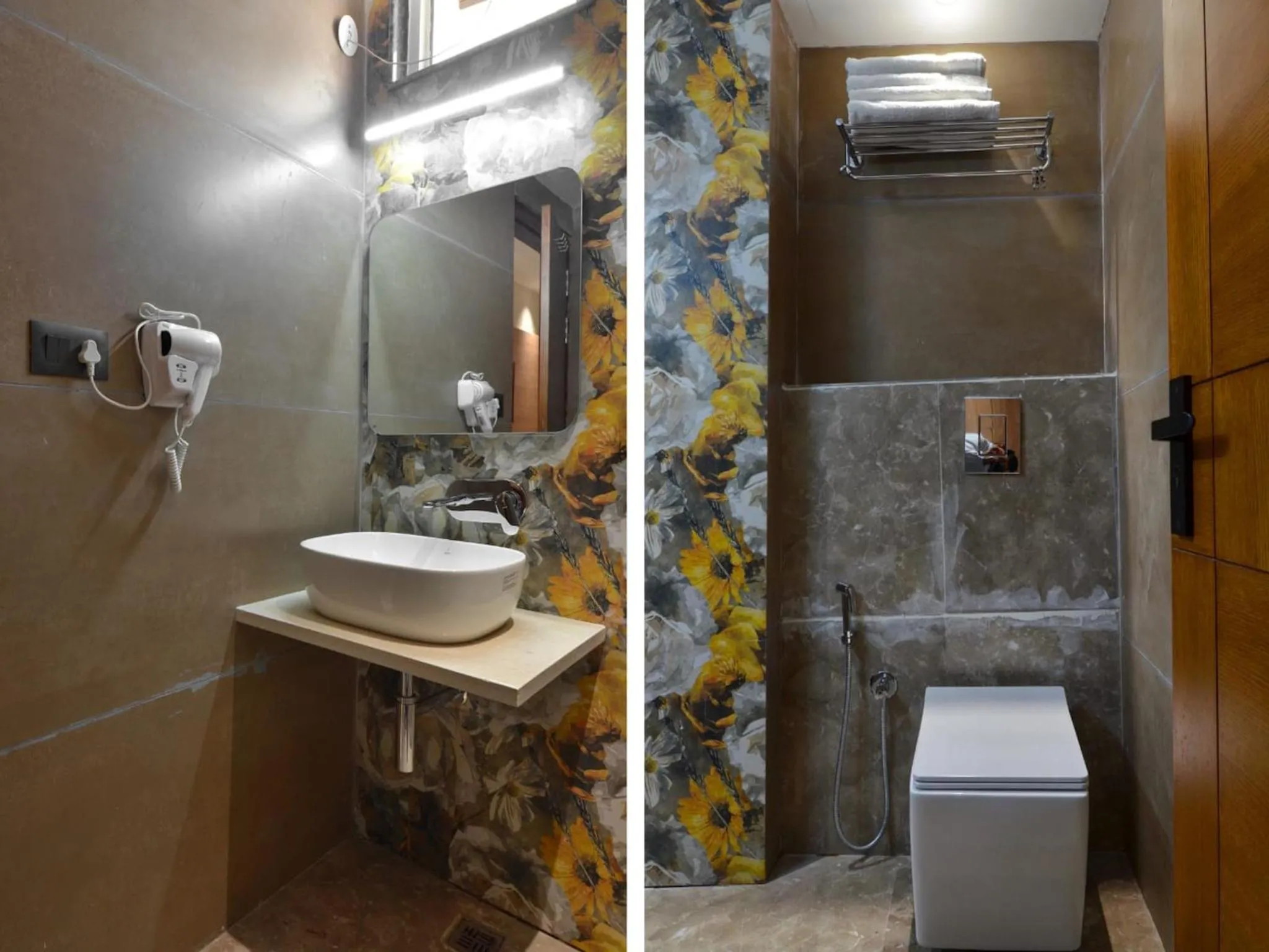 Bathroom in Hotel Maya Cottage - 2 min from New Delhi Railway Station