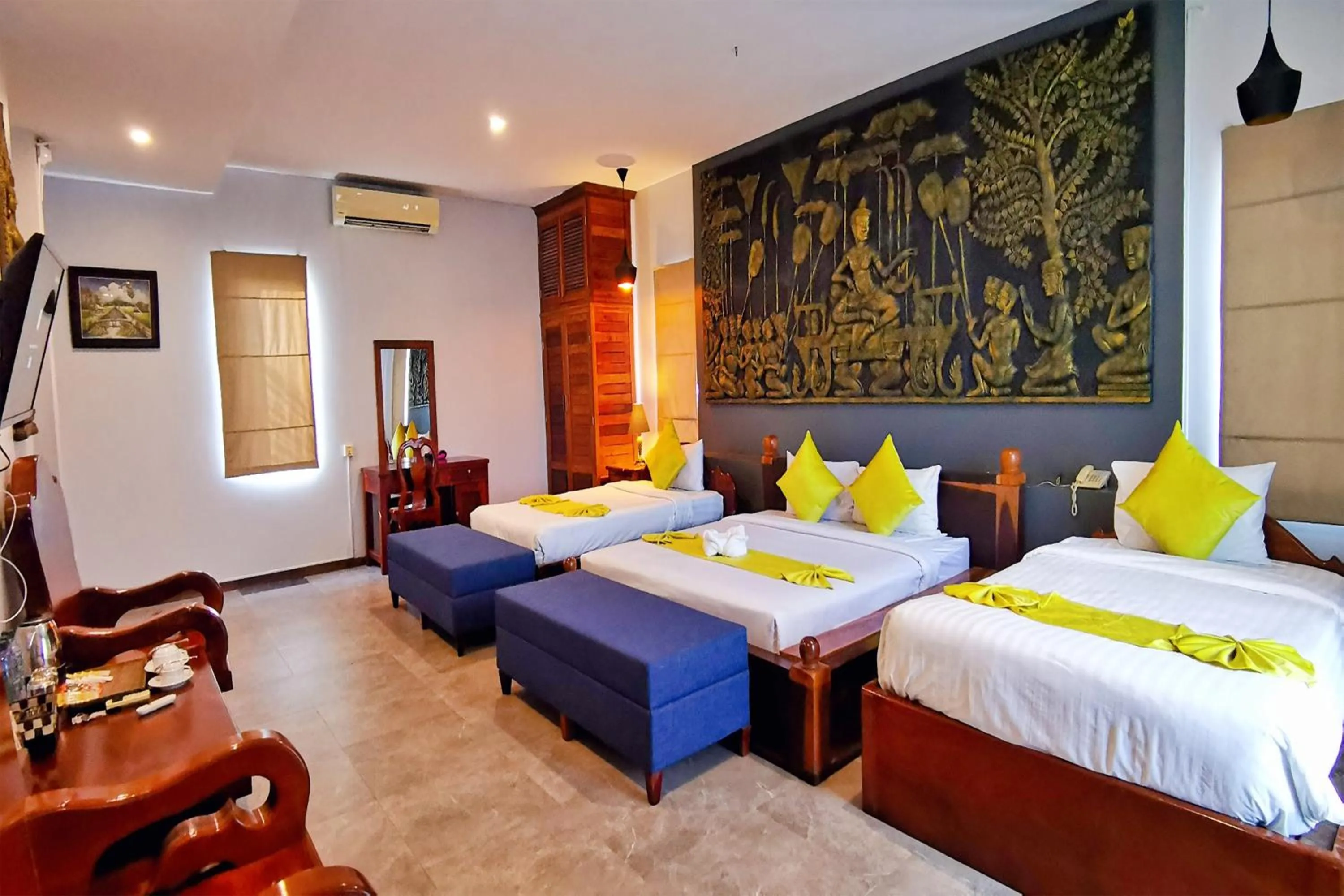 Bedroom, Bed in Samnak Lounge