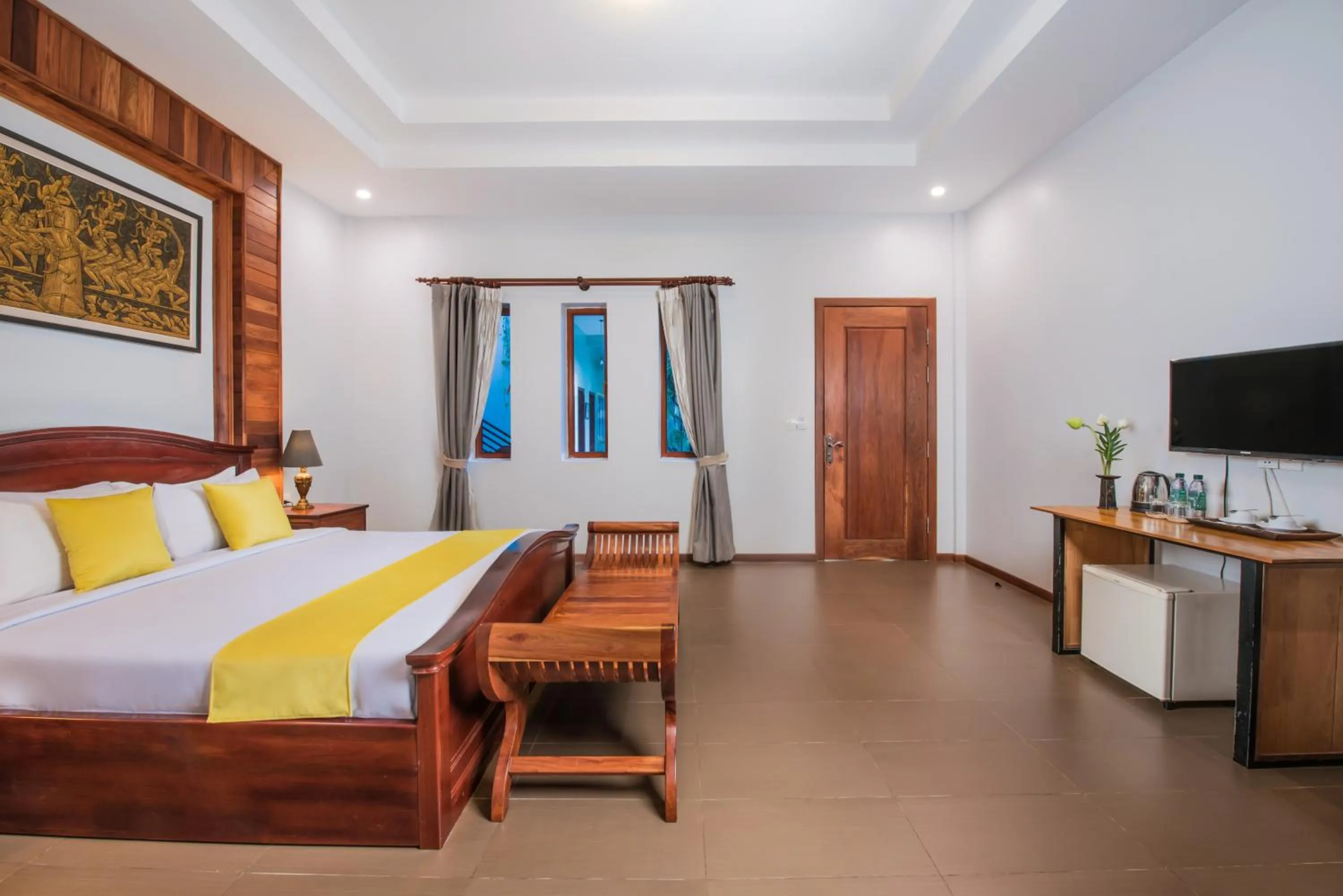 Bedroom, Bed in Samnak Lounge