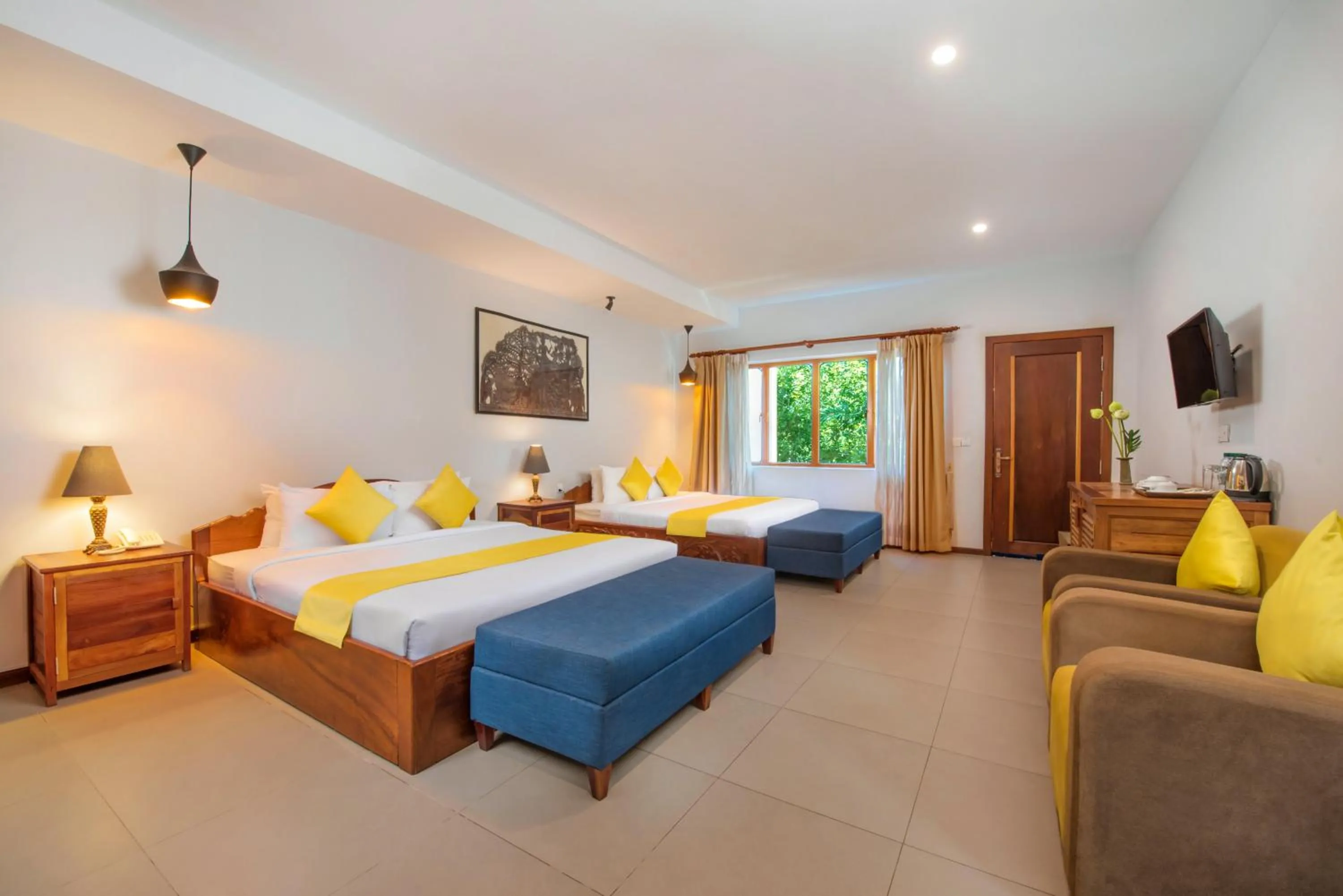 Coffee/tea facilities, Bed in Samnak Lounge