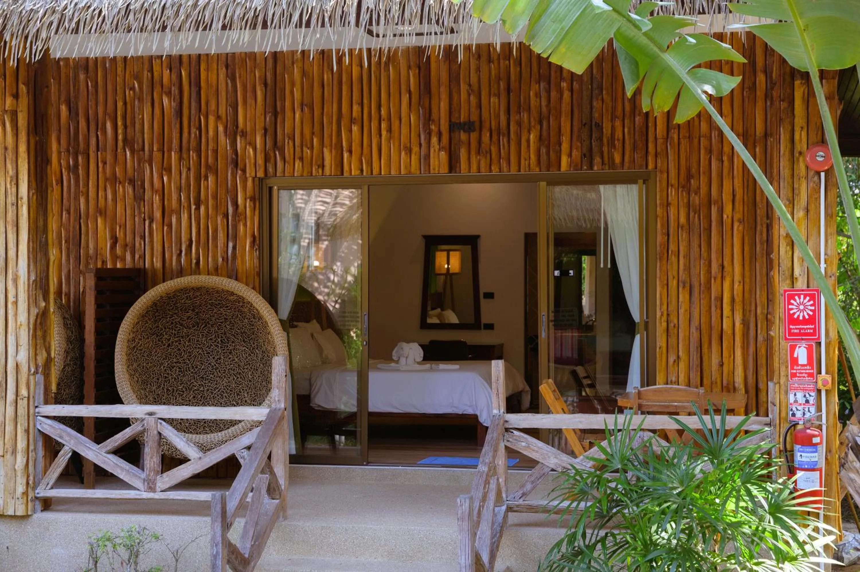 Seating area in K.B. Resort