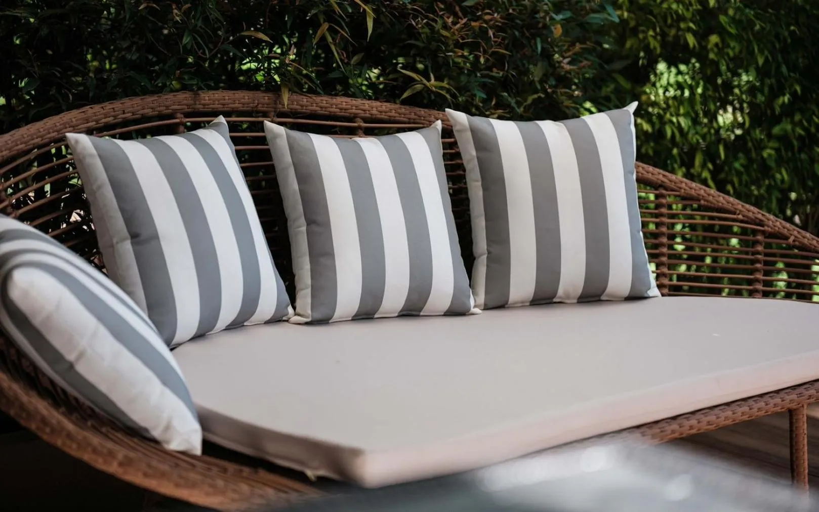 Seating area in K.B. Resort