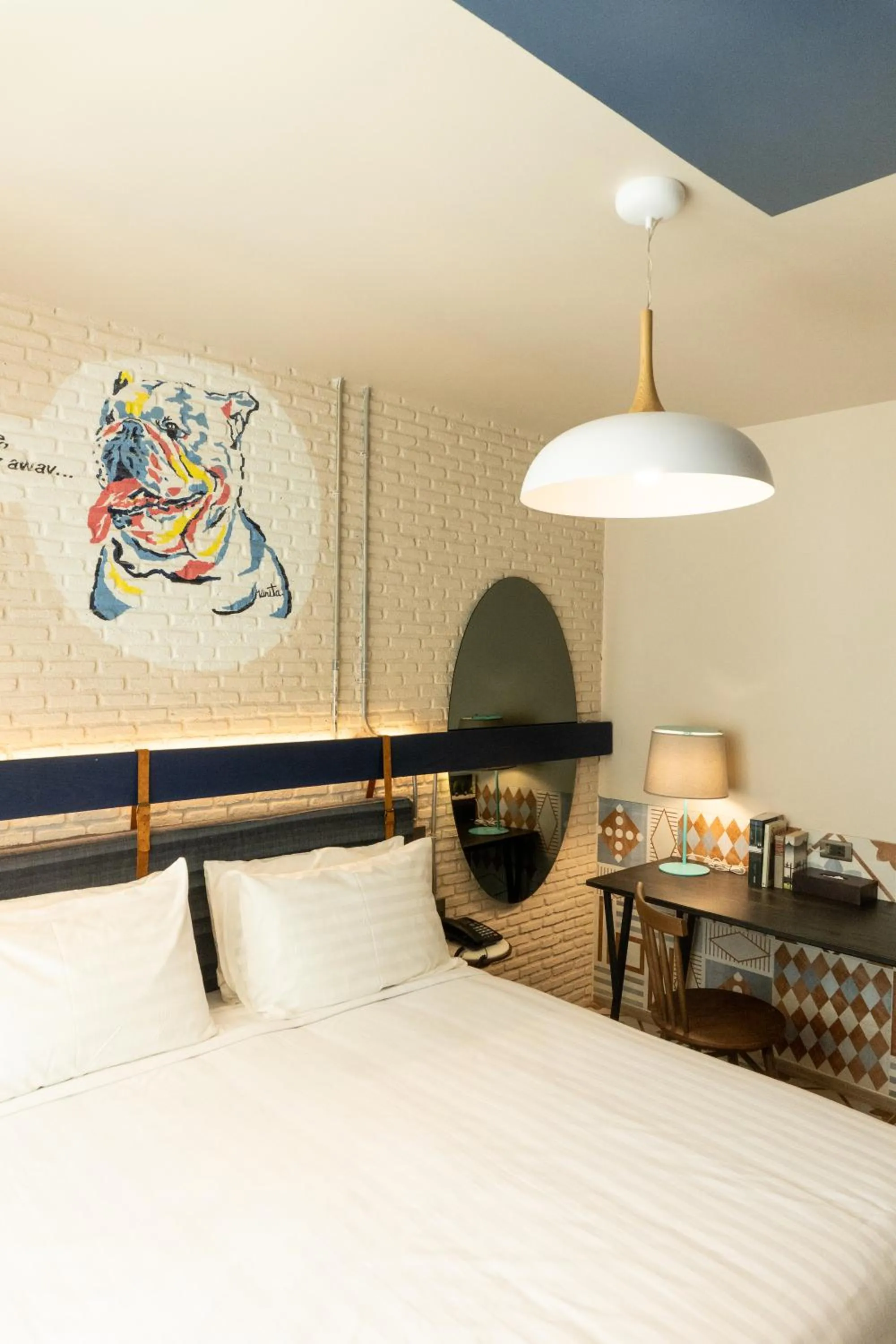 Bed in Tints of Blue Hotel