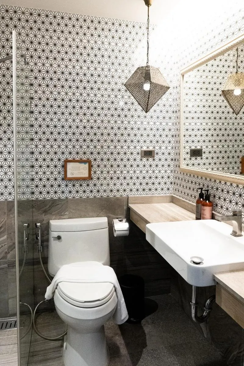 Bathroom in Tints of Blue Hotel