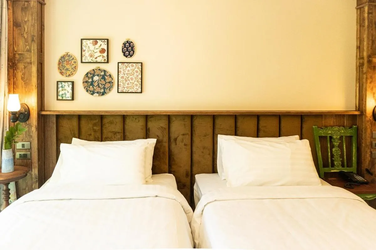 Bed in Tints of Blue Hotel