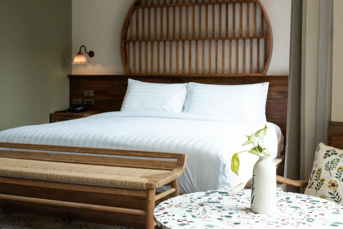 Bed in Tints of Blue Hotel