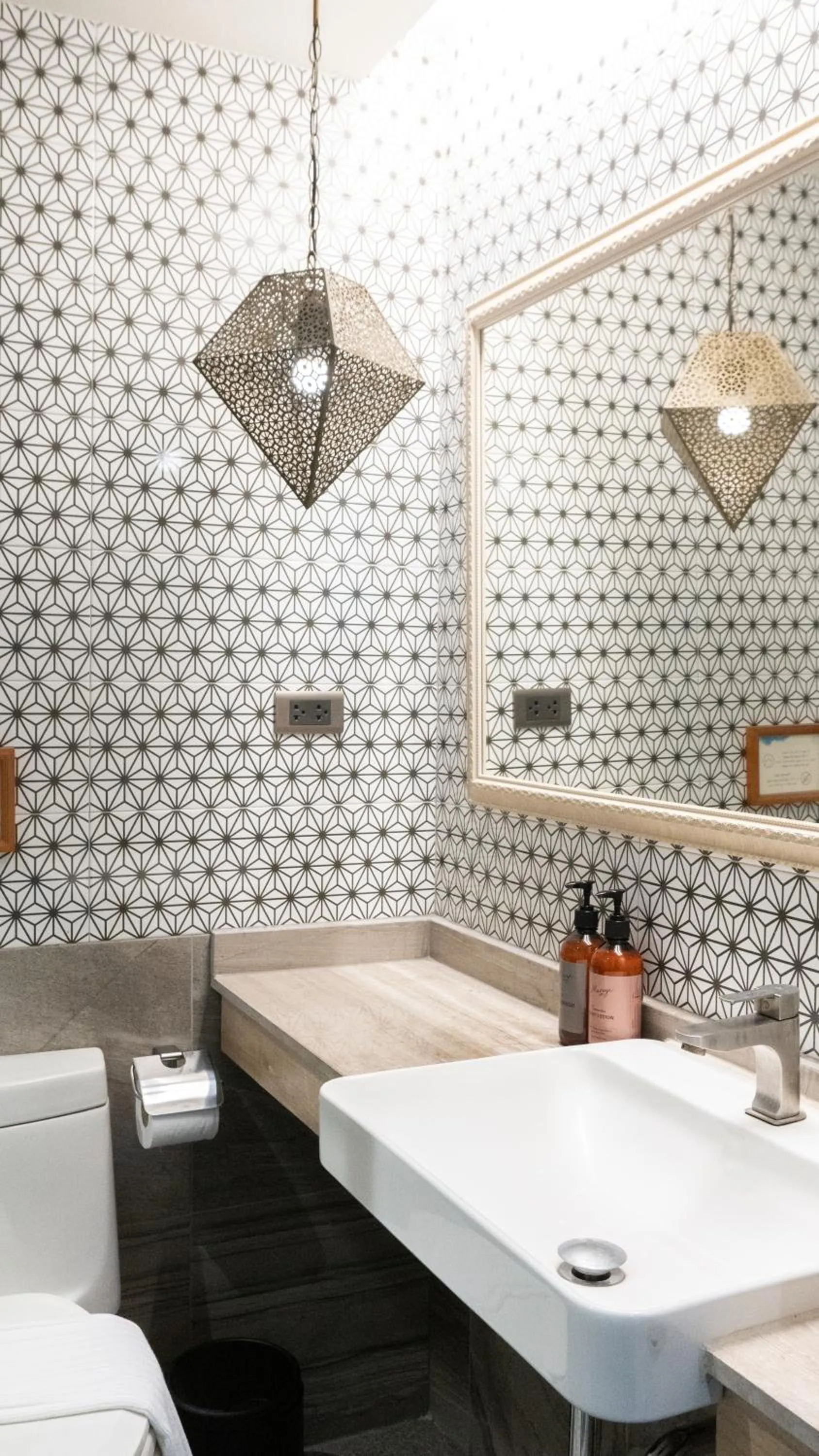 Bathroom in Tints of Blue Hotel