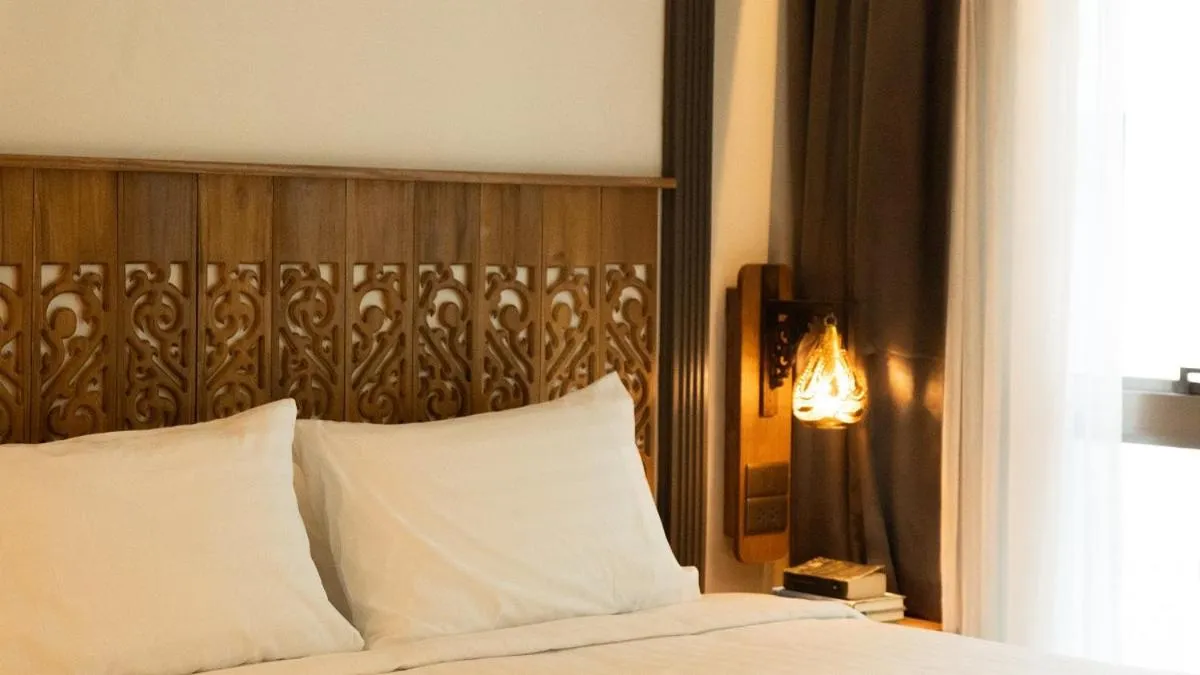 Bed in Tints of Blue Hotel