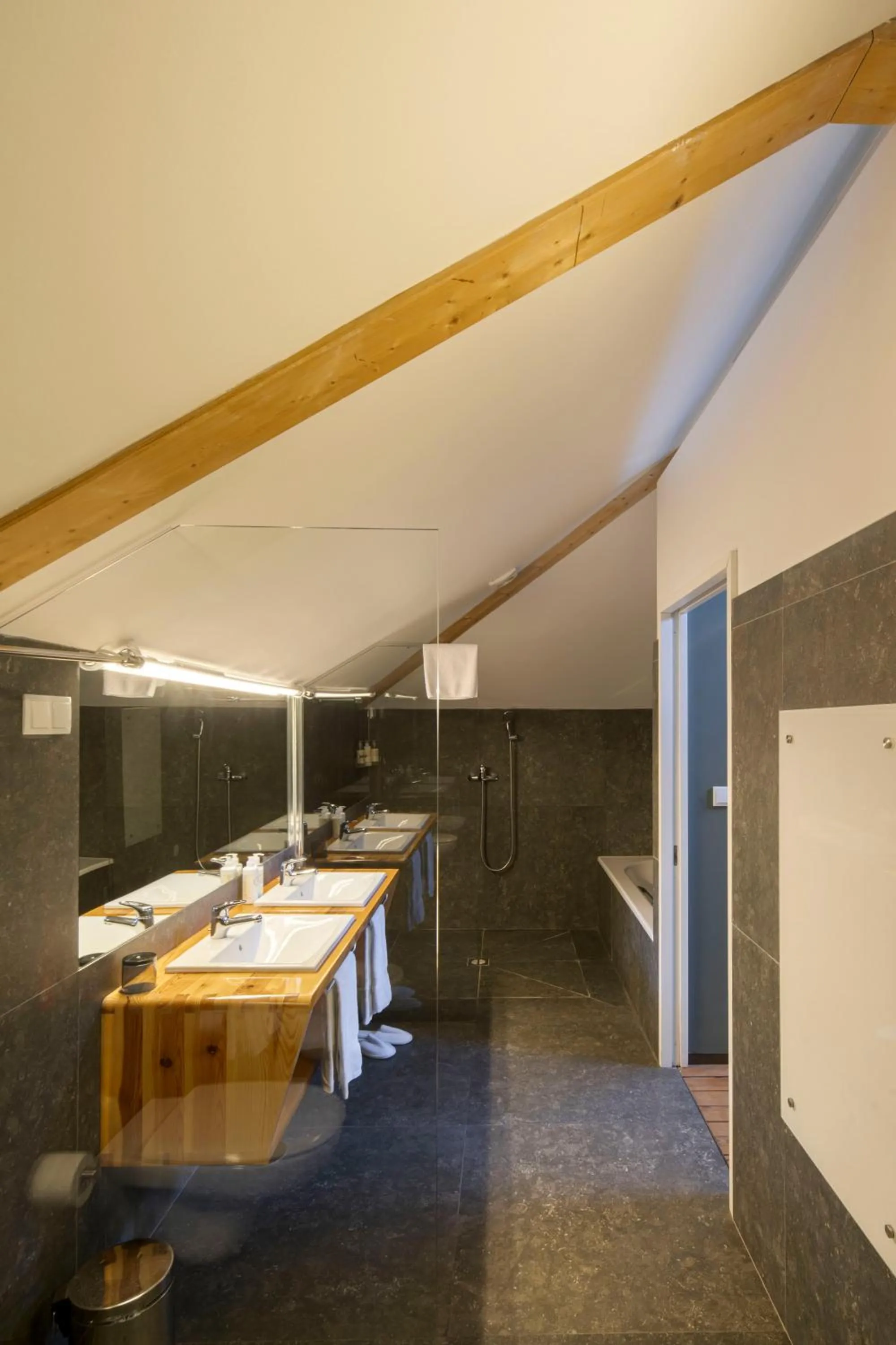 Shower in Condes de Azevedo Palace Apartments