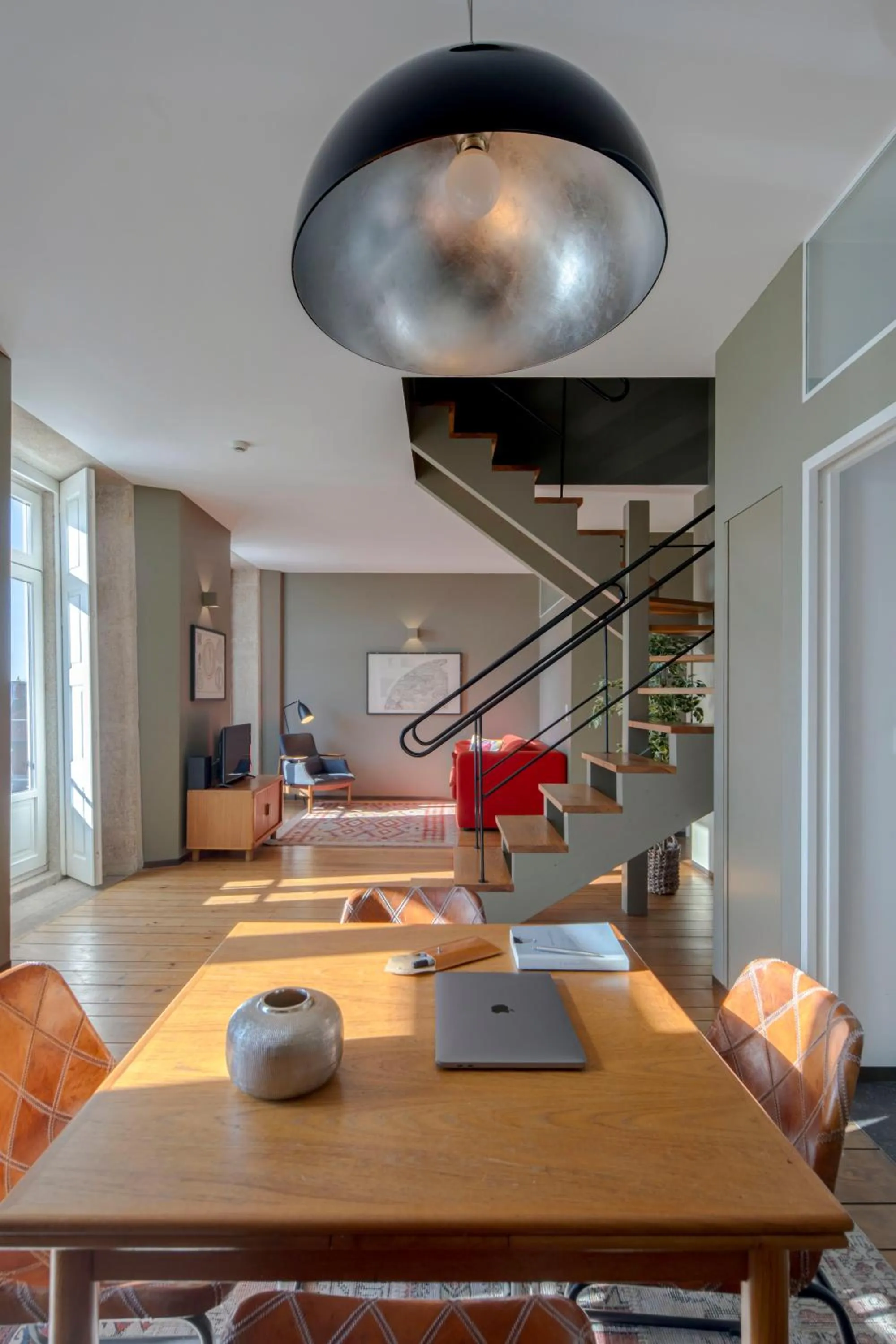 Living room in Condes de Azevedo Palace Apartments