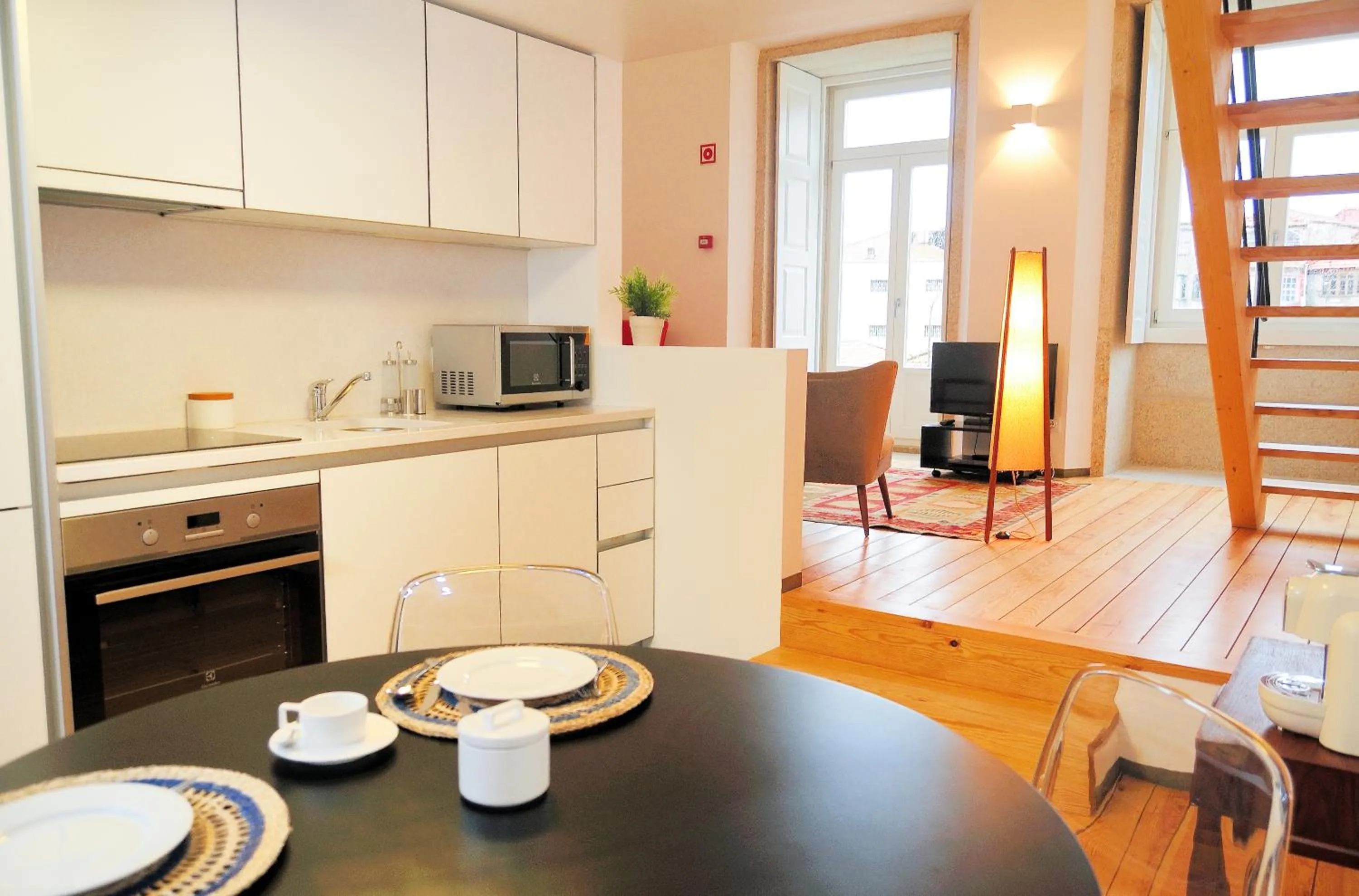 Kitchen or kitchenette in Condes de Azevedo Palace Apartments