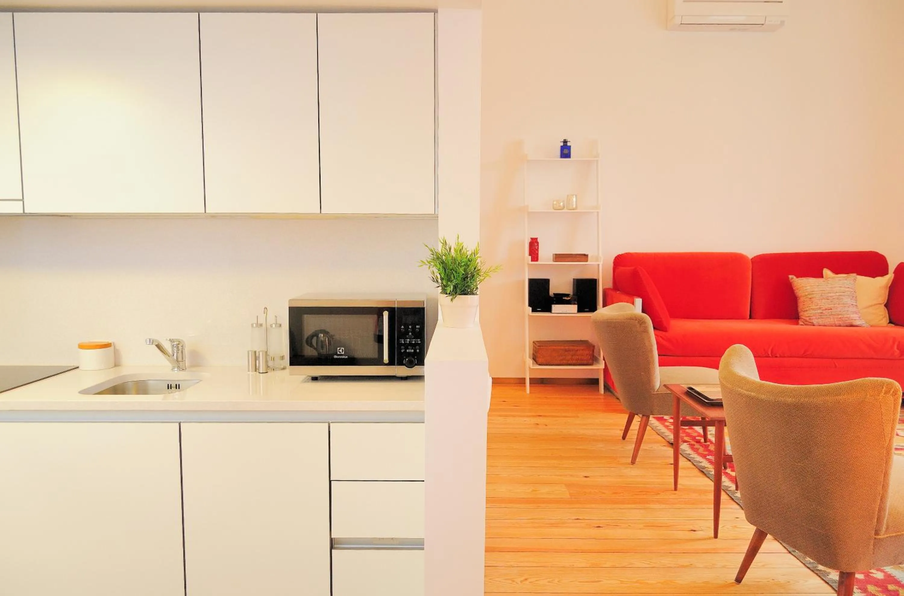 Kitchen or kitchenette in Condes de Azevedo Palace Apartments