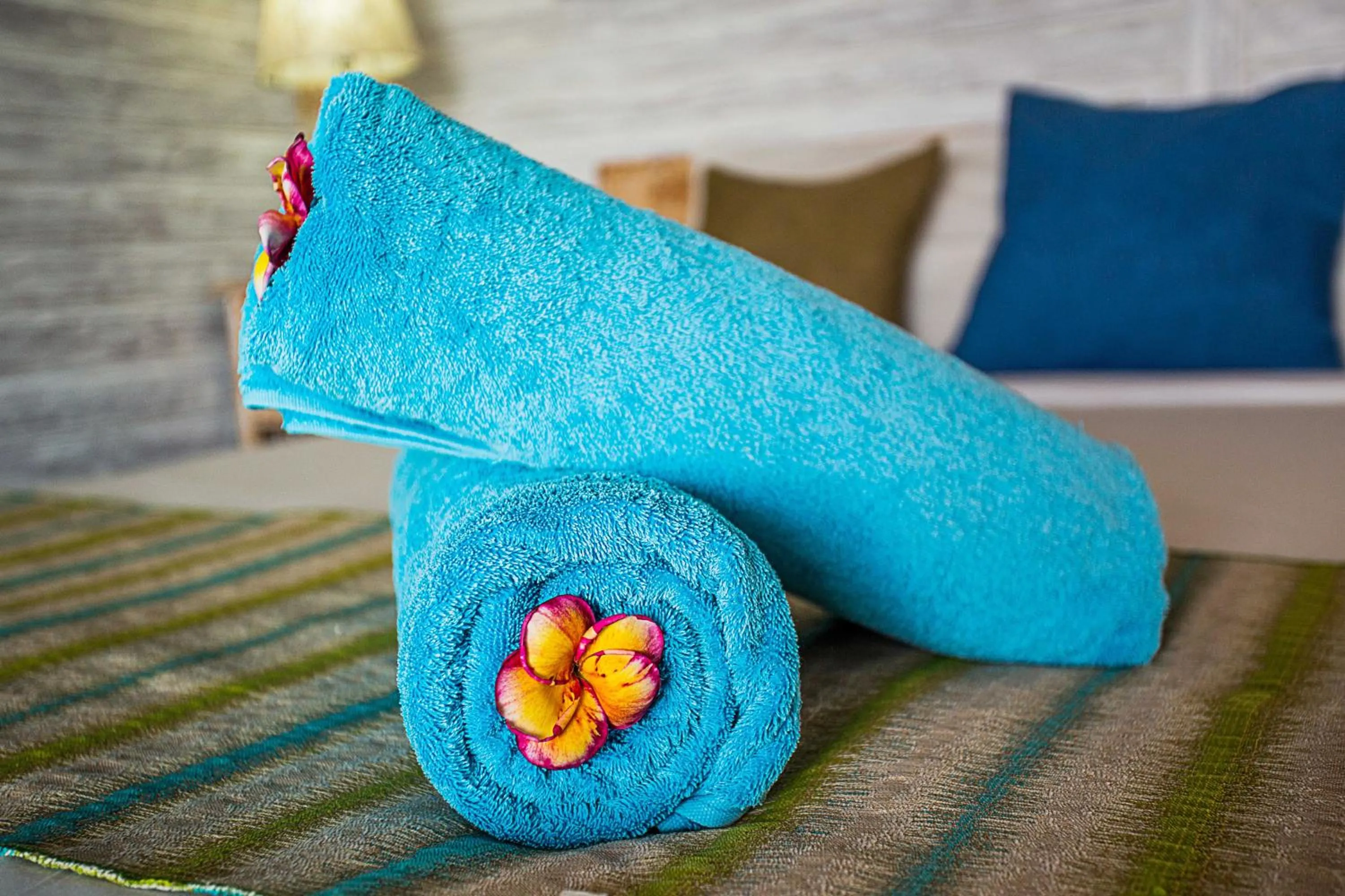 towels, Bed in Bukit Taman Cottages