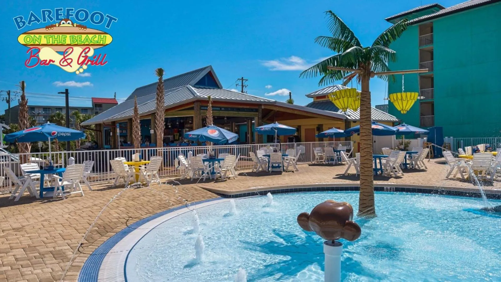 Swimming pool in The Barefoot Hotel