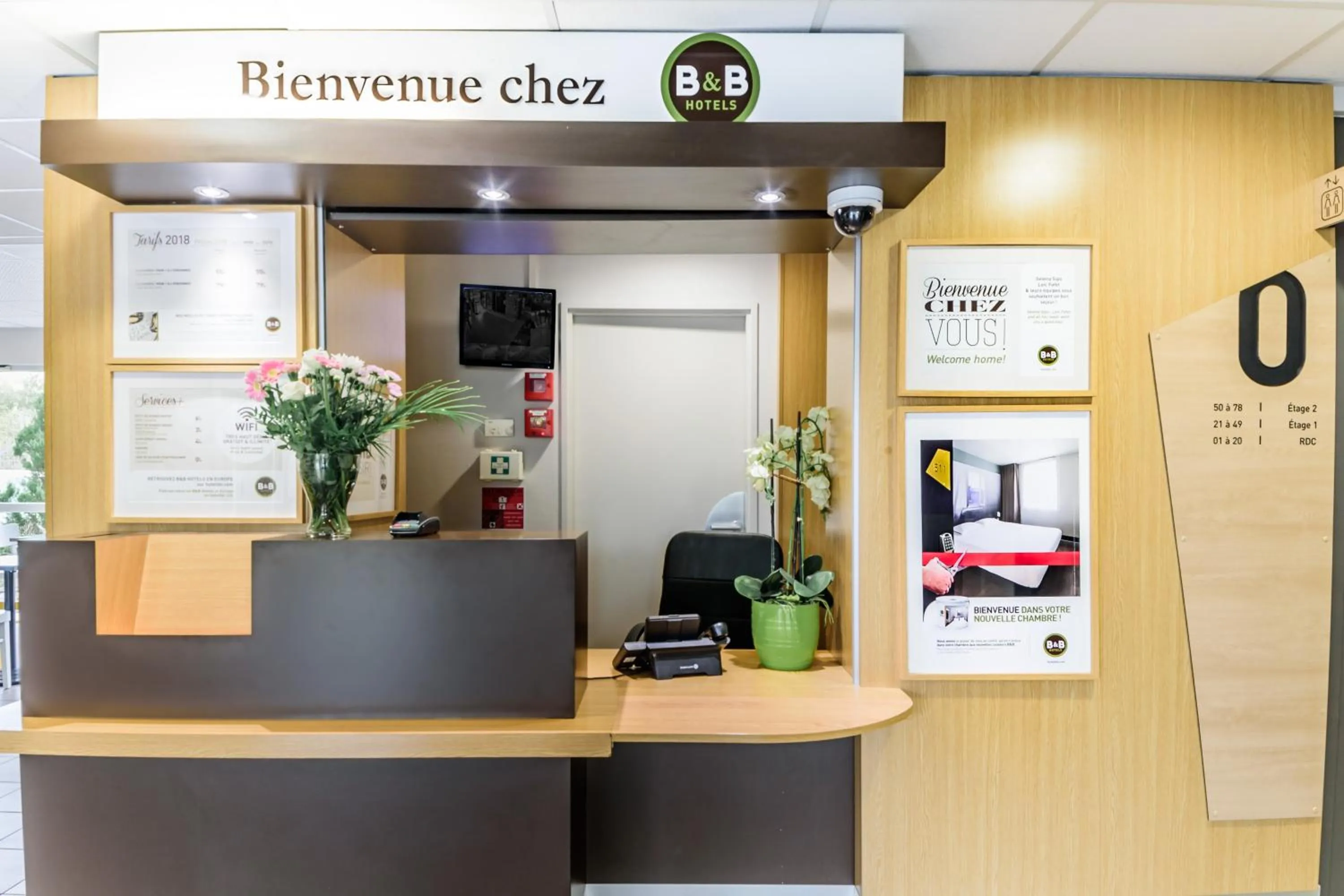 Lobby or reception in B&B HOTEL Belfort