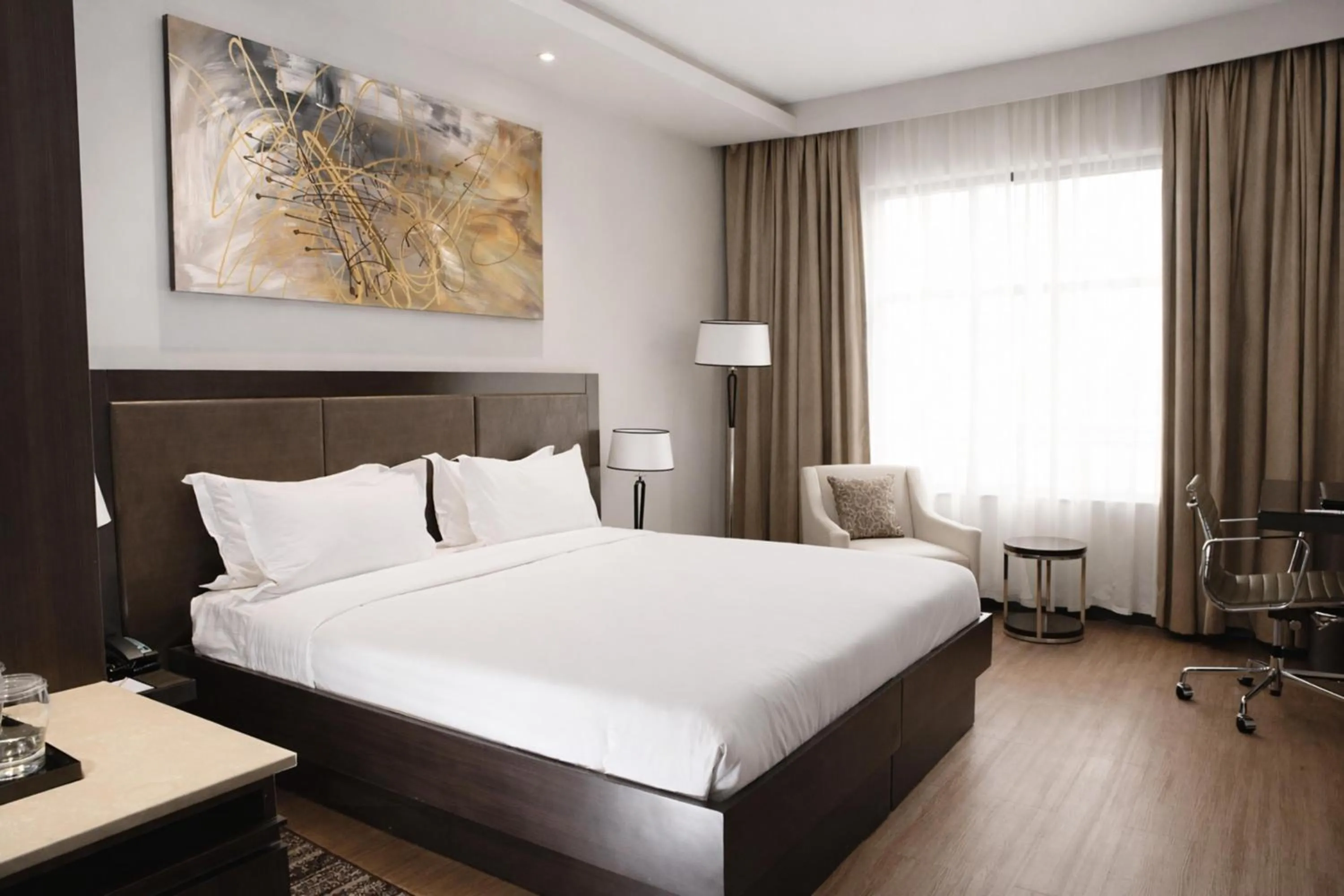 Bed in DoubleTree by Hilton Nairobi