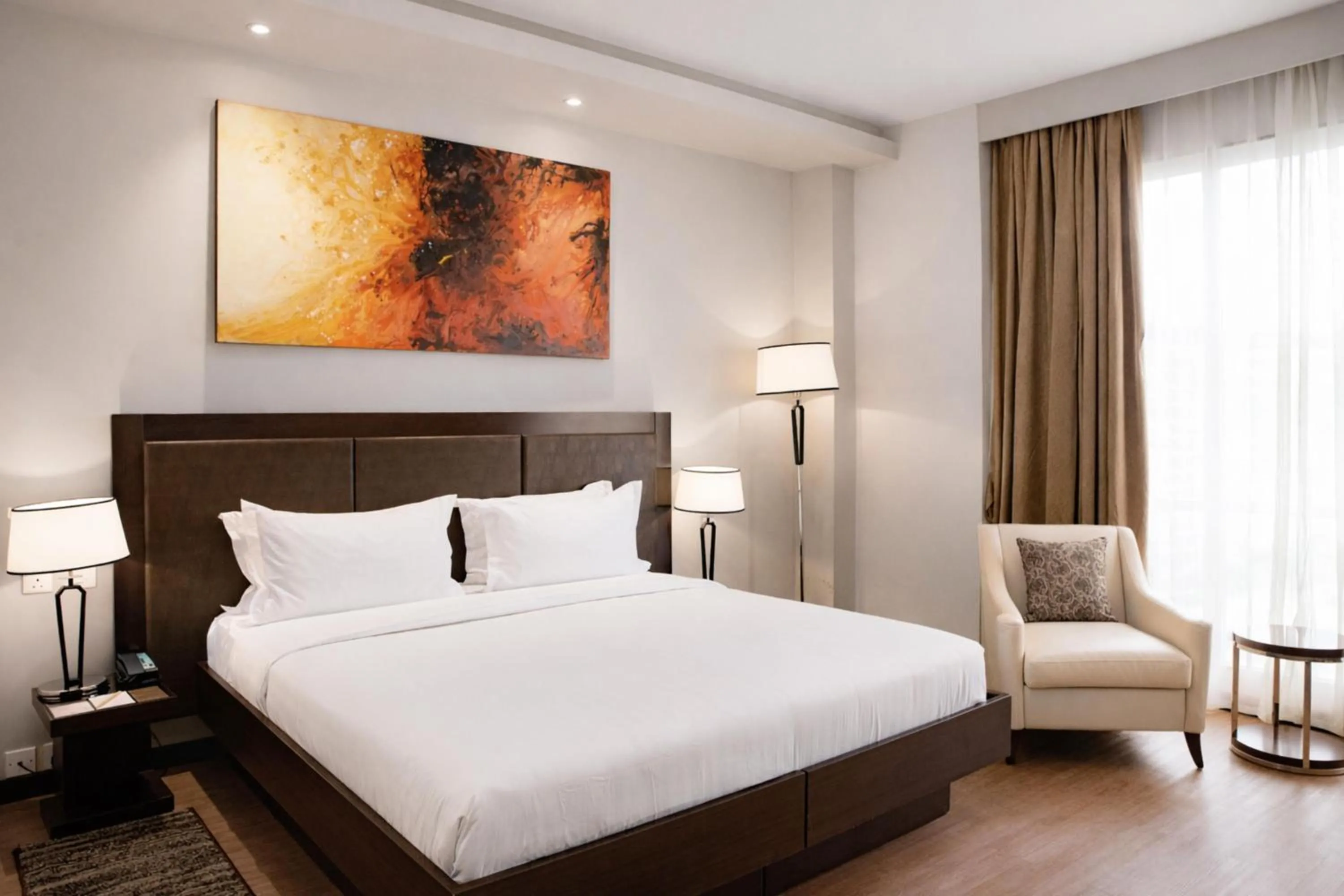 Bed in DoubleTree by Hilton Nairobi