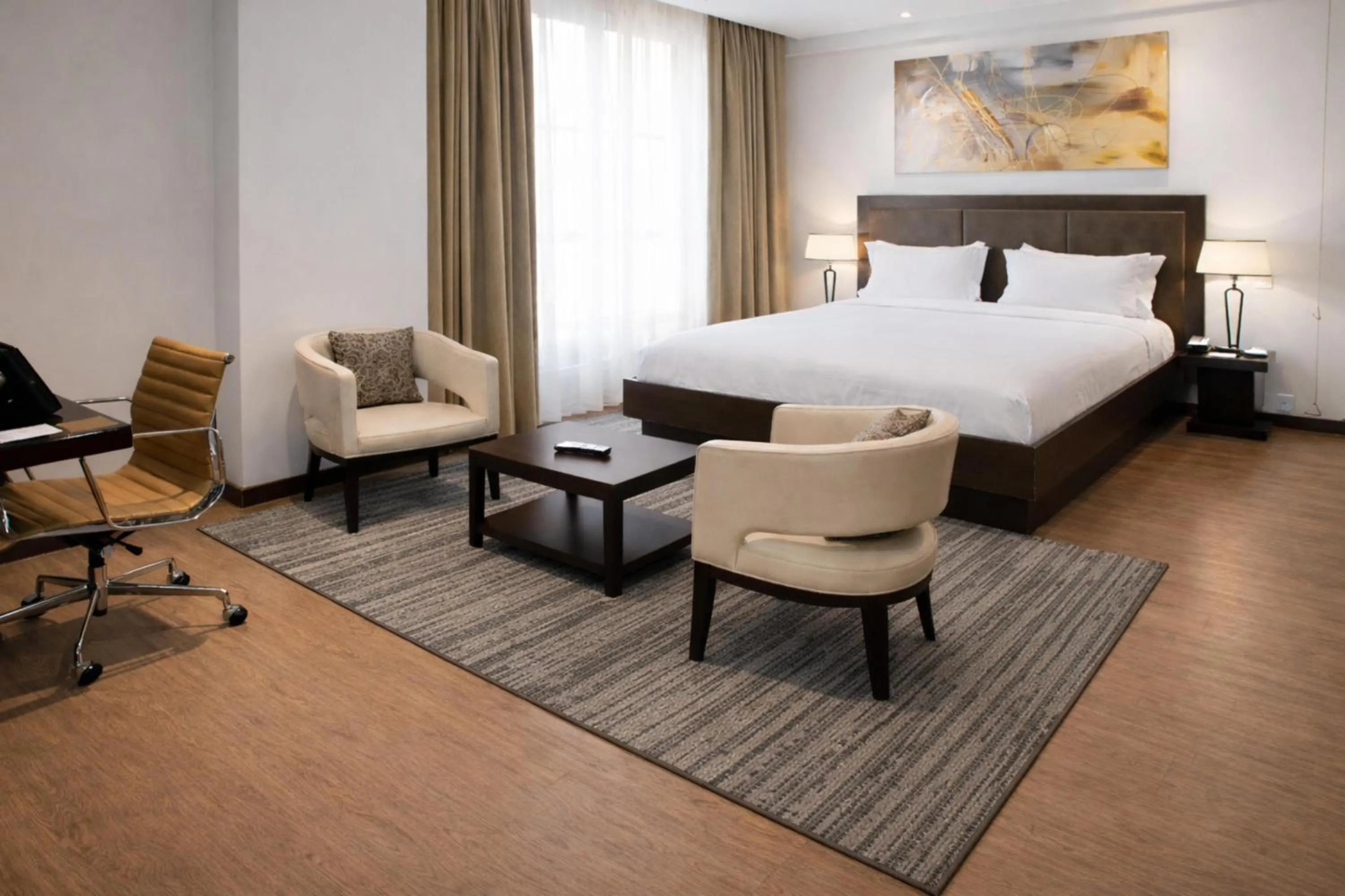 Bed in DoubleTree by Hilton Nairobi