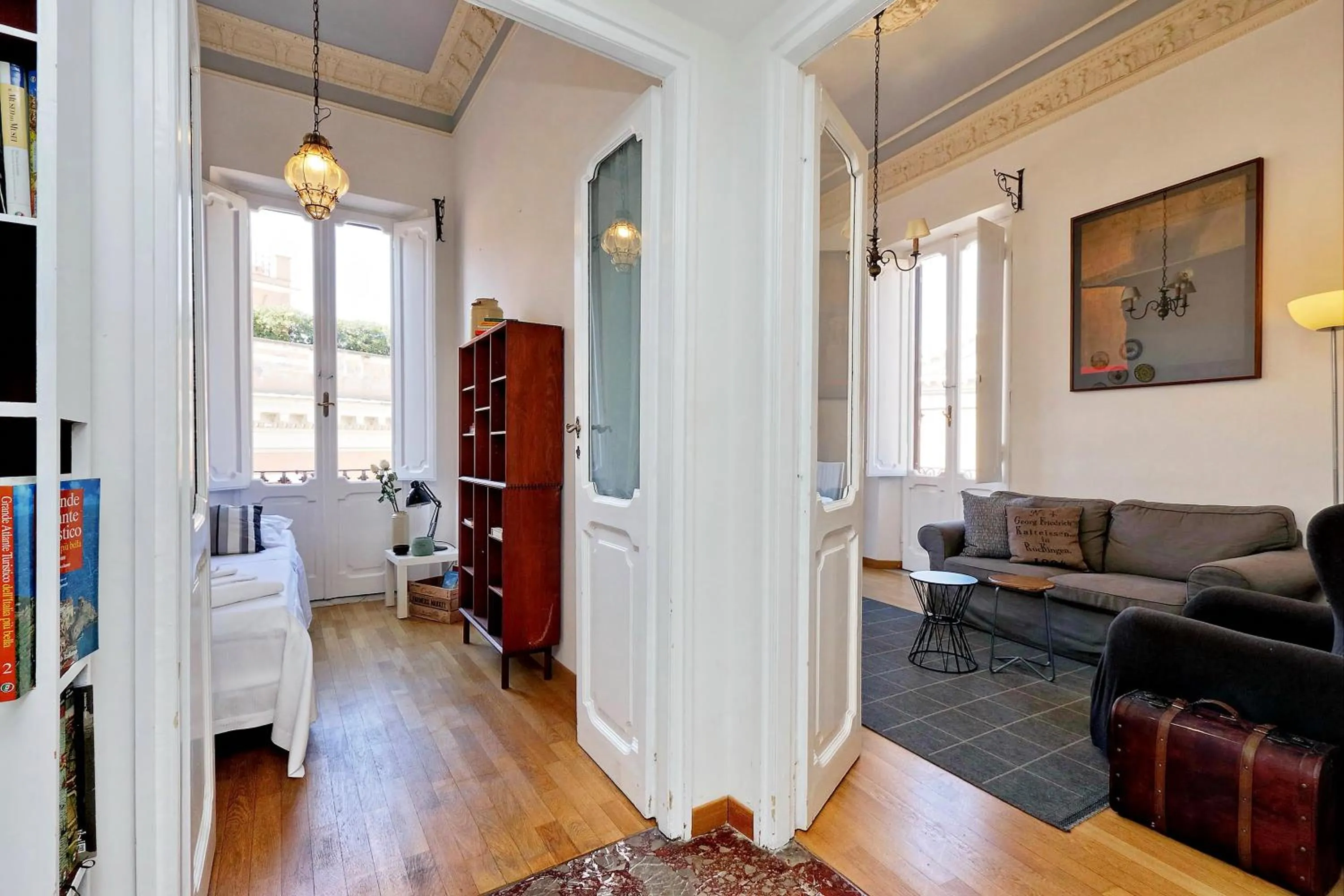 Living room in Spagna Penthouse