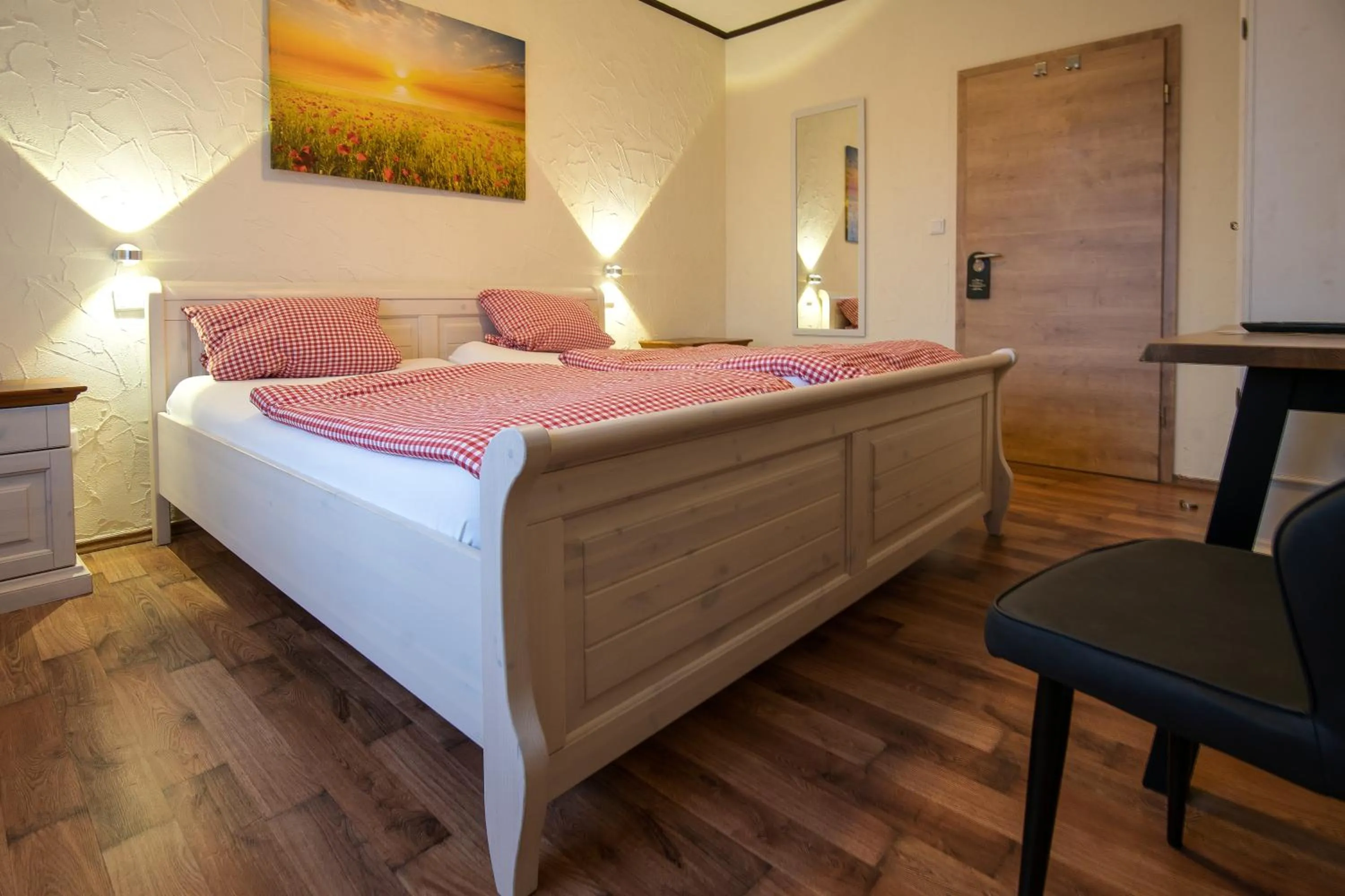 Bedroom, Bed in Landhotel-Restaurant Beckmann