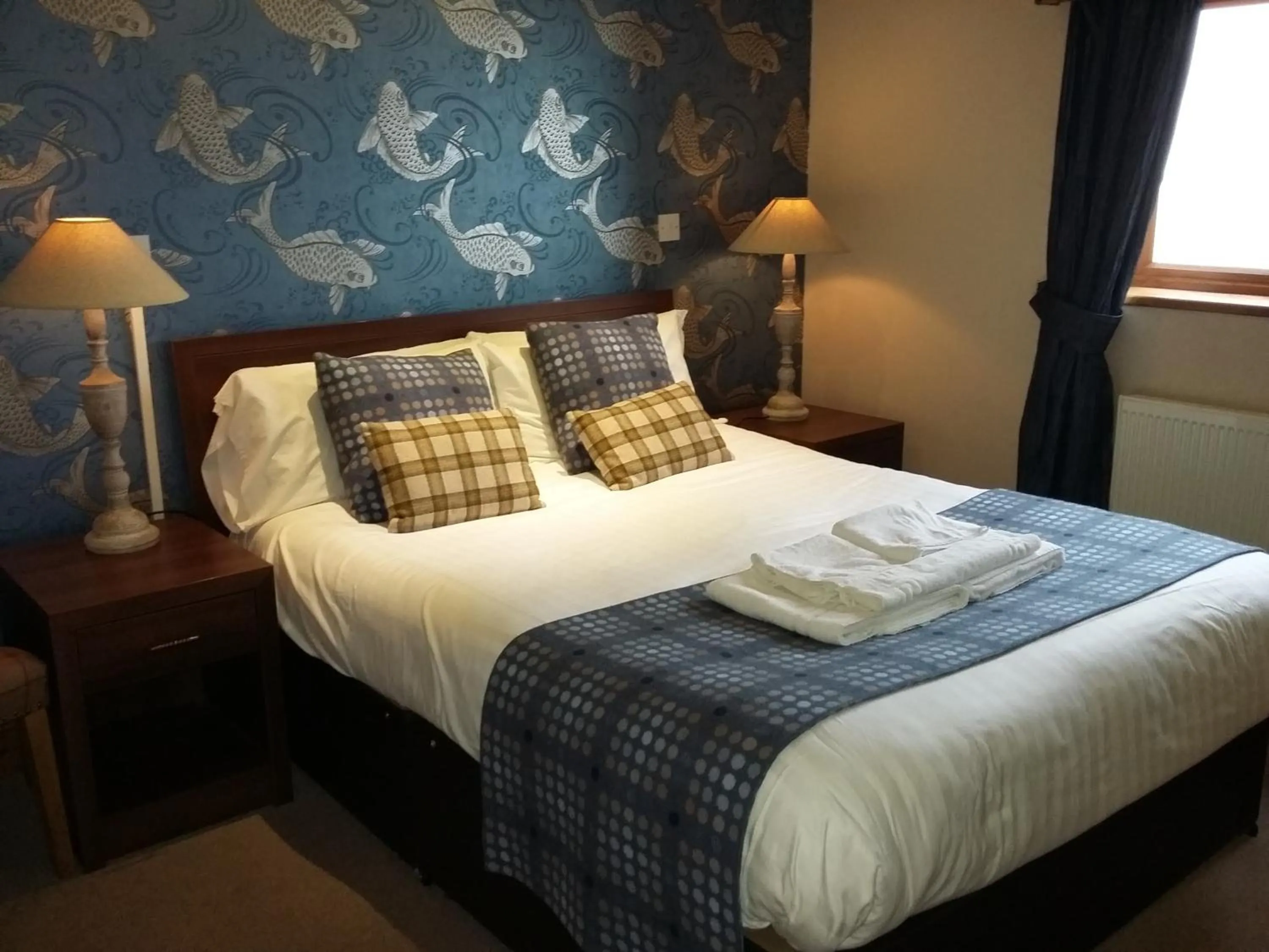 Bed in The Huntsman Inn