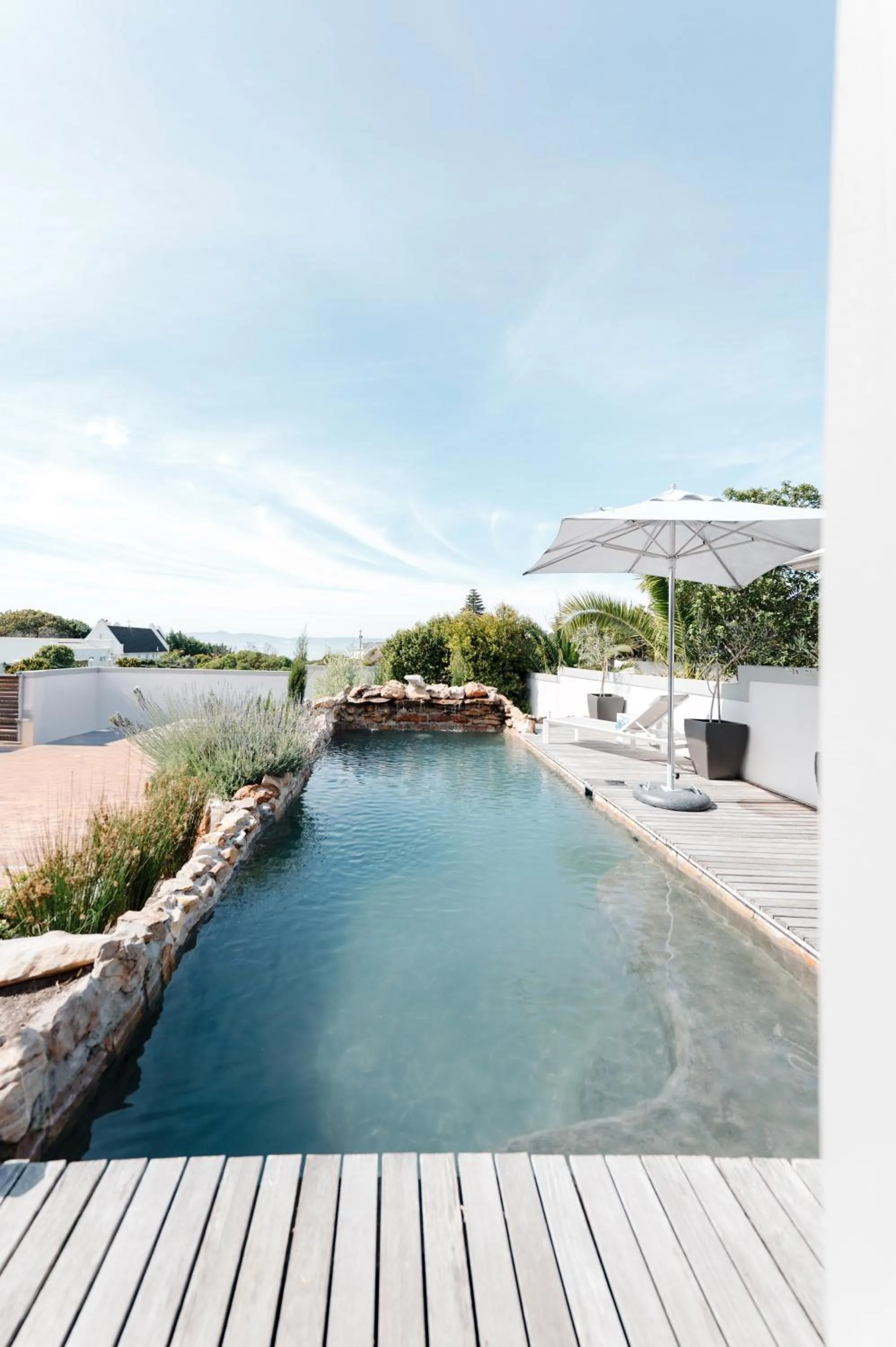 Pool view in Whale Away Guest House