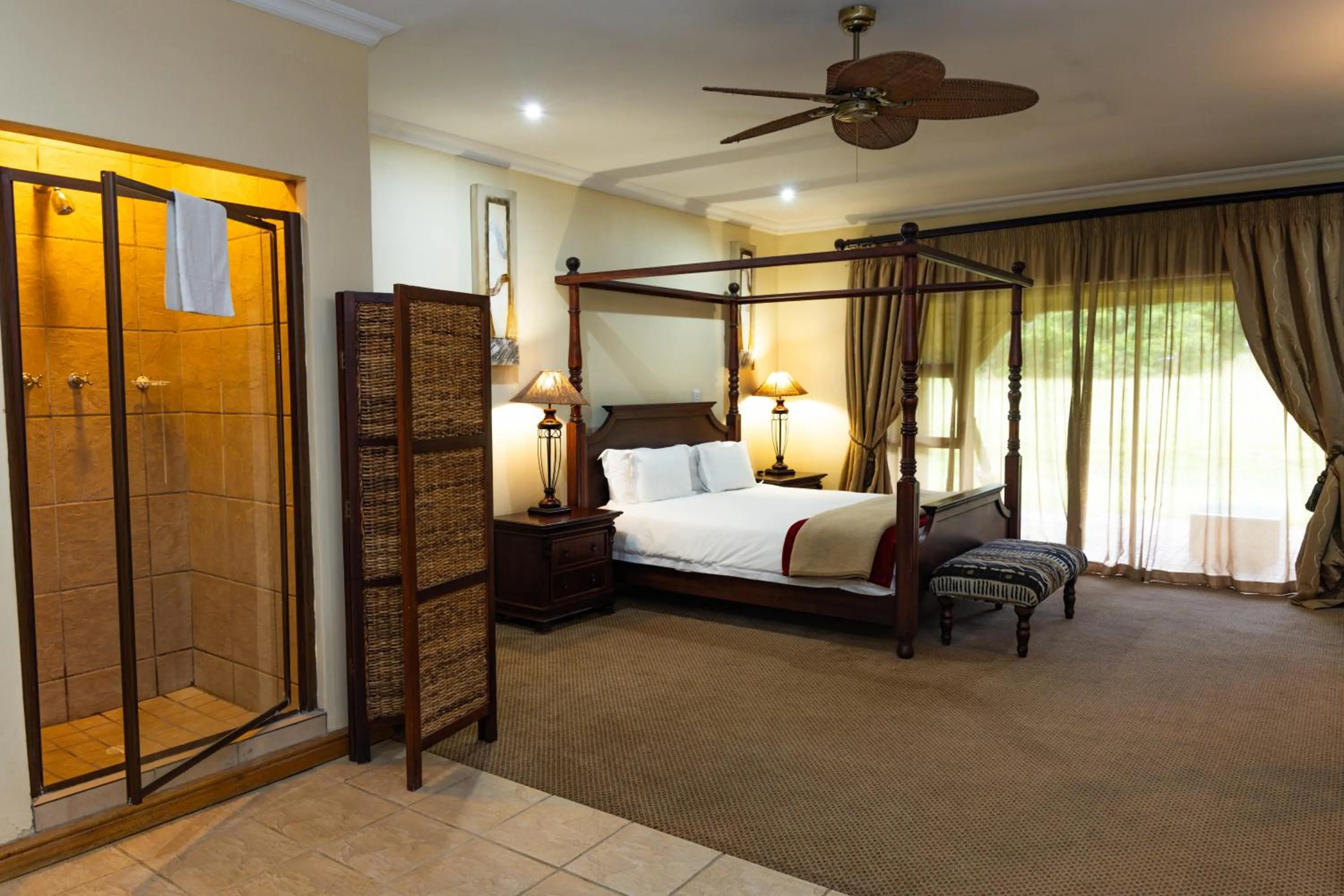 Bedroom, Bed in Premier Resort Mpongo Private Game Reserve