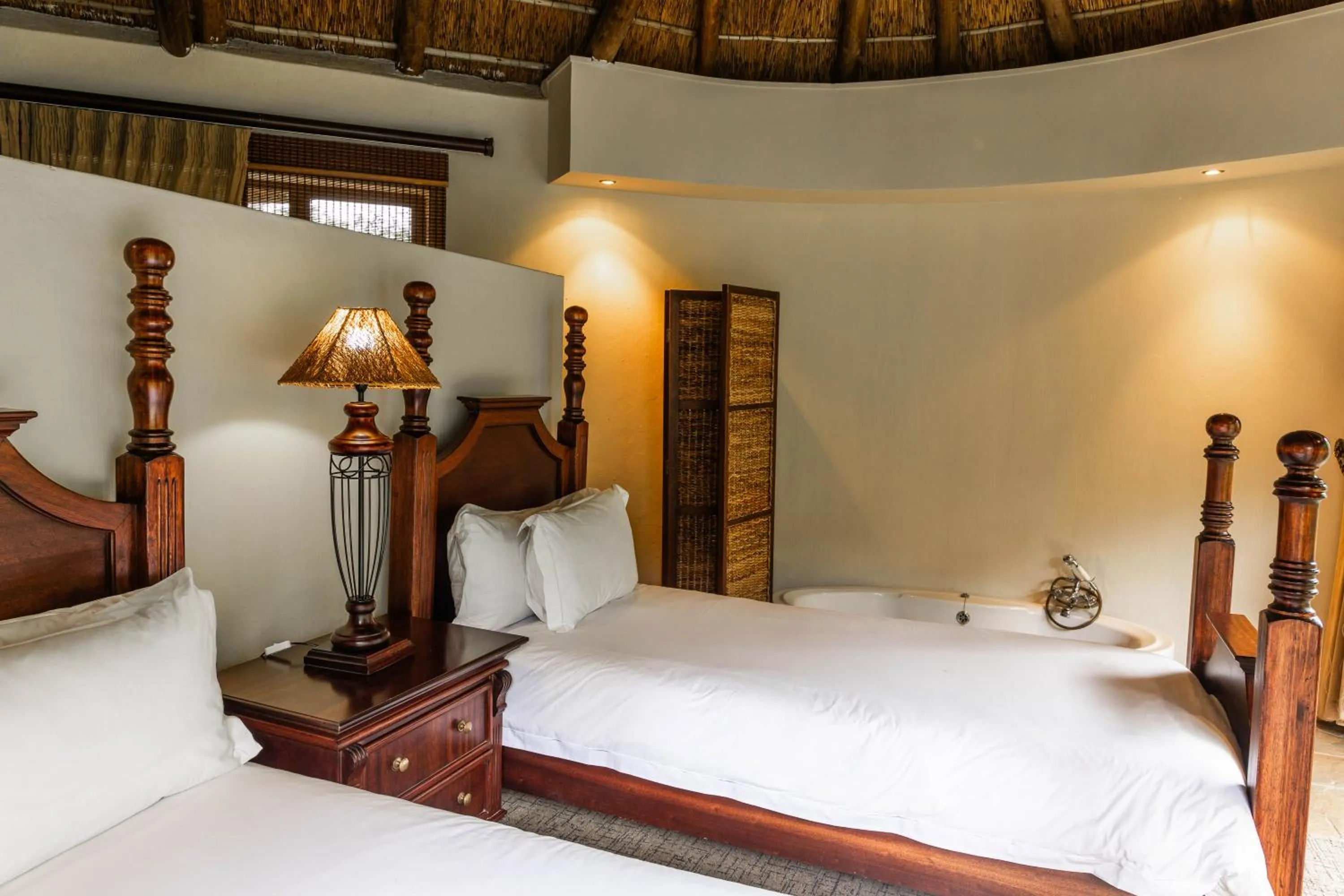 Bedroom, Bed in Premier Resort Mpongo Private Game Reserve