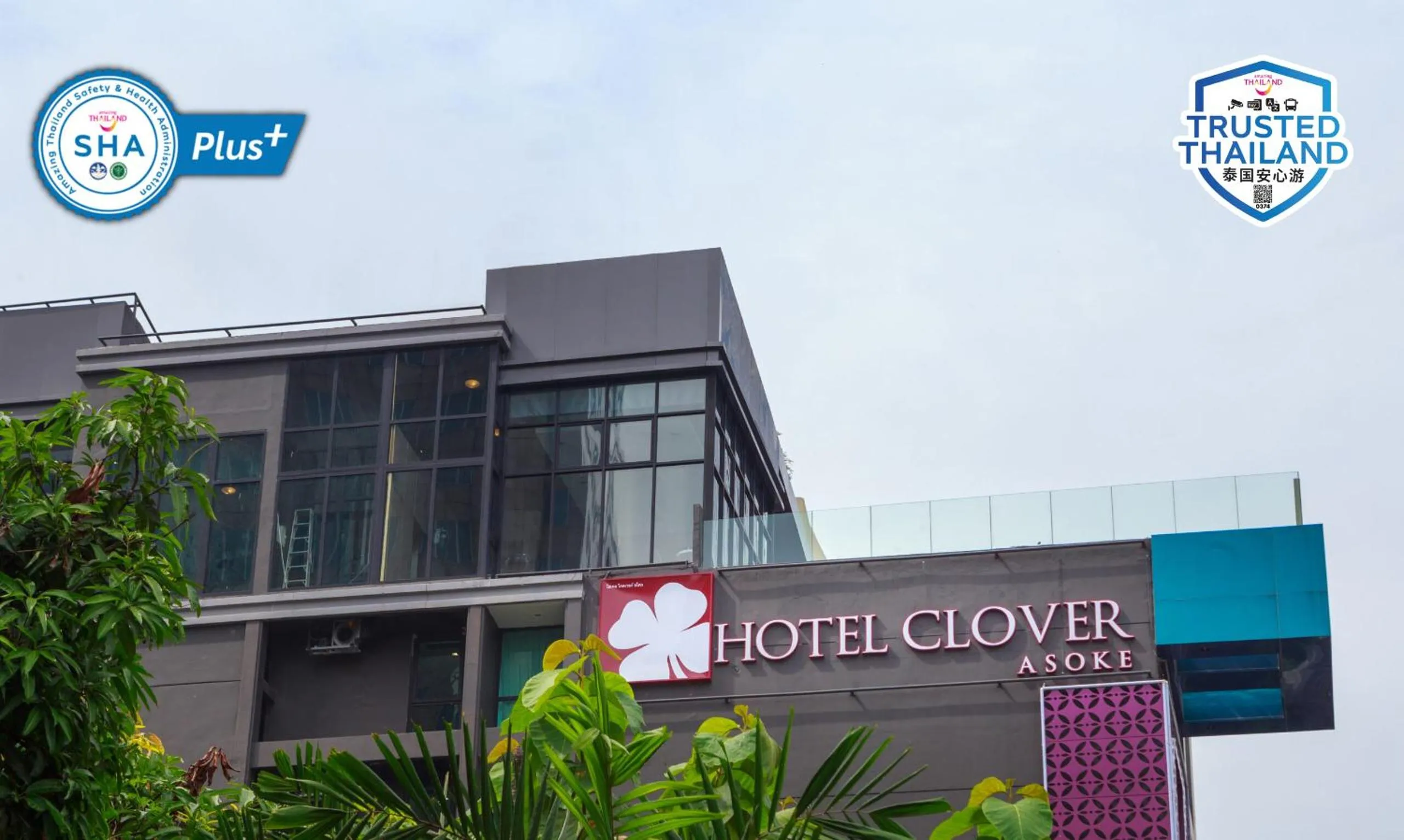 Property building in Hotel Clover Asoke - SHA Extra Plus