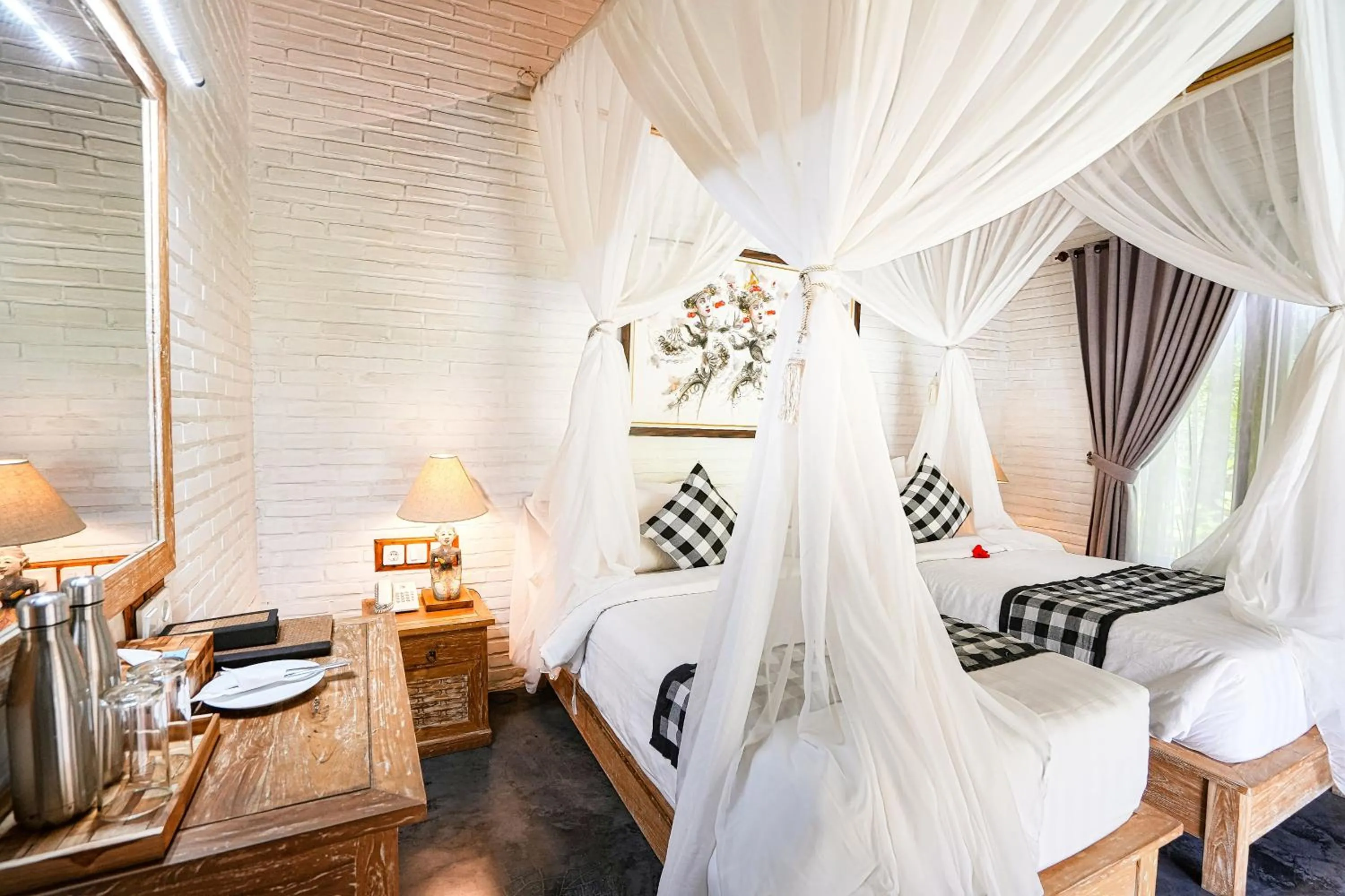 Bed in De Umah Bali Eco Tradi Home