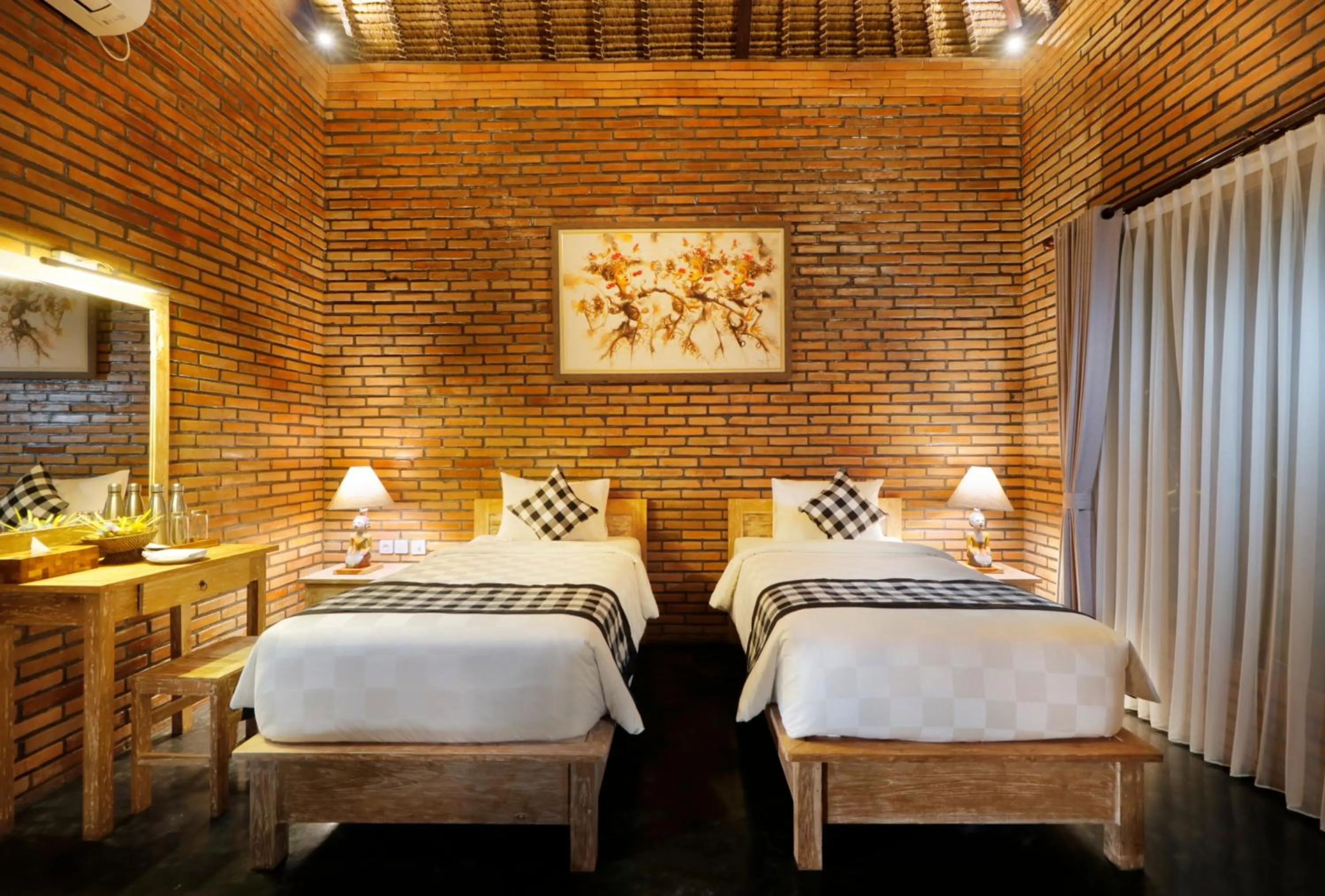 Bed in De Umah Bali Eco Tradi Home