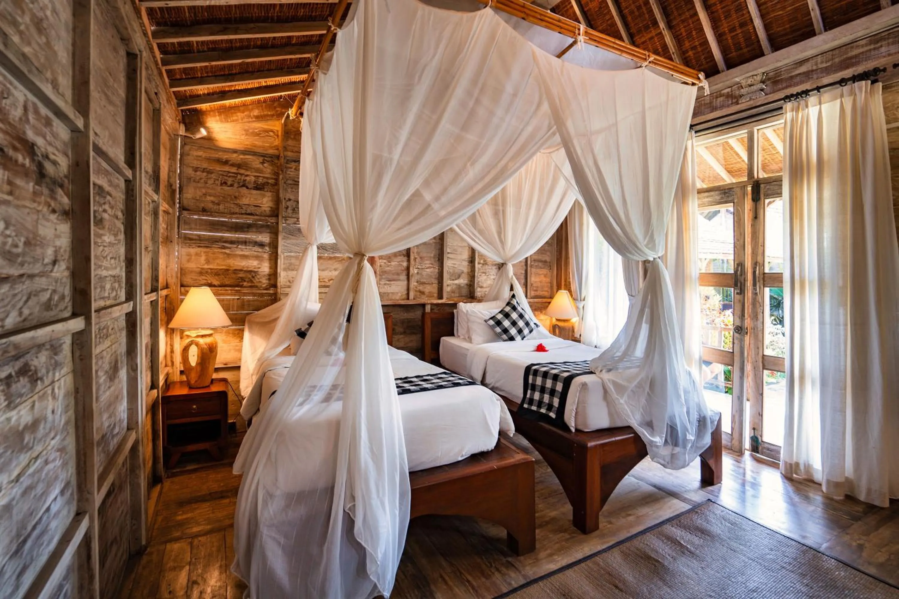 Bed in De Umah Bali Eco Tradi Home