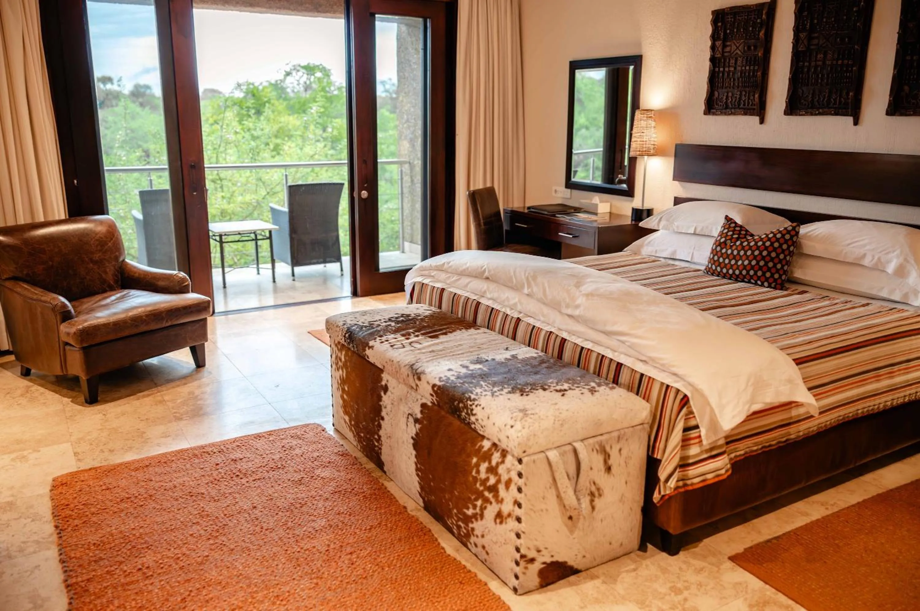 Bed in Kapama River Lodge