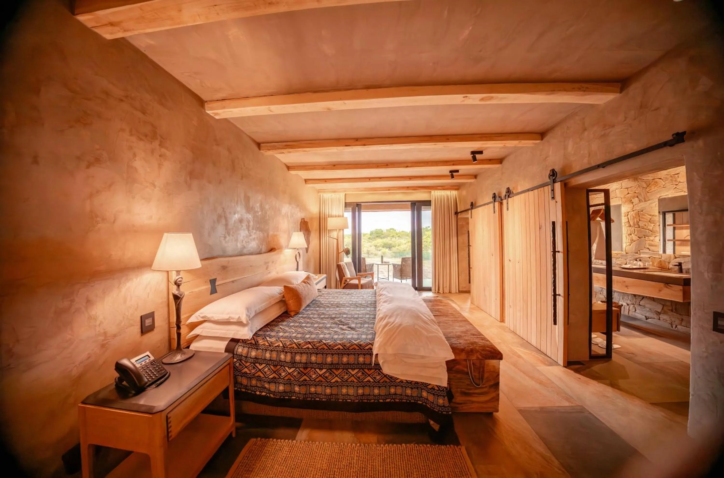 Bed in Kapama River Lodge