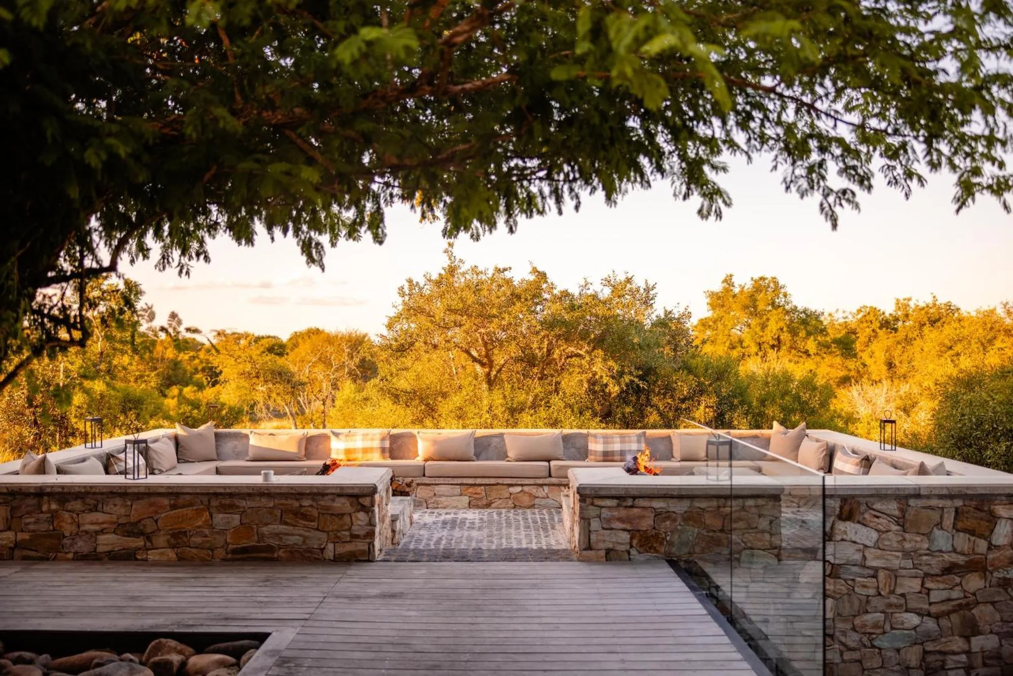 Dining area in Kapama River Lodge