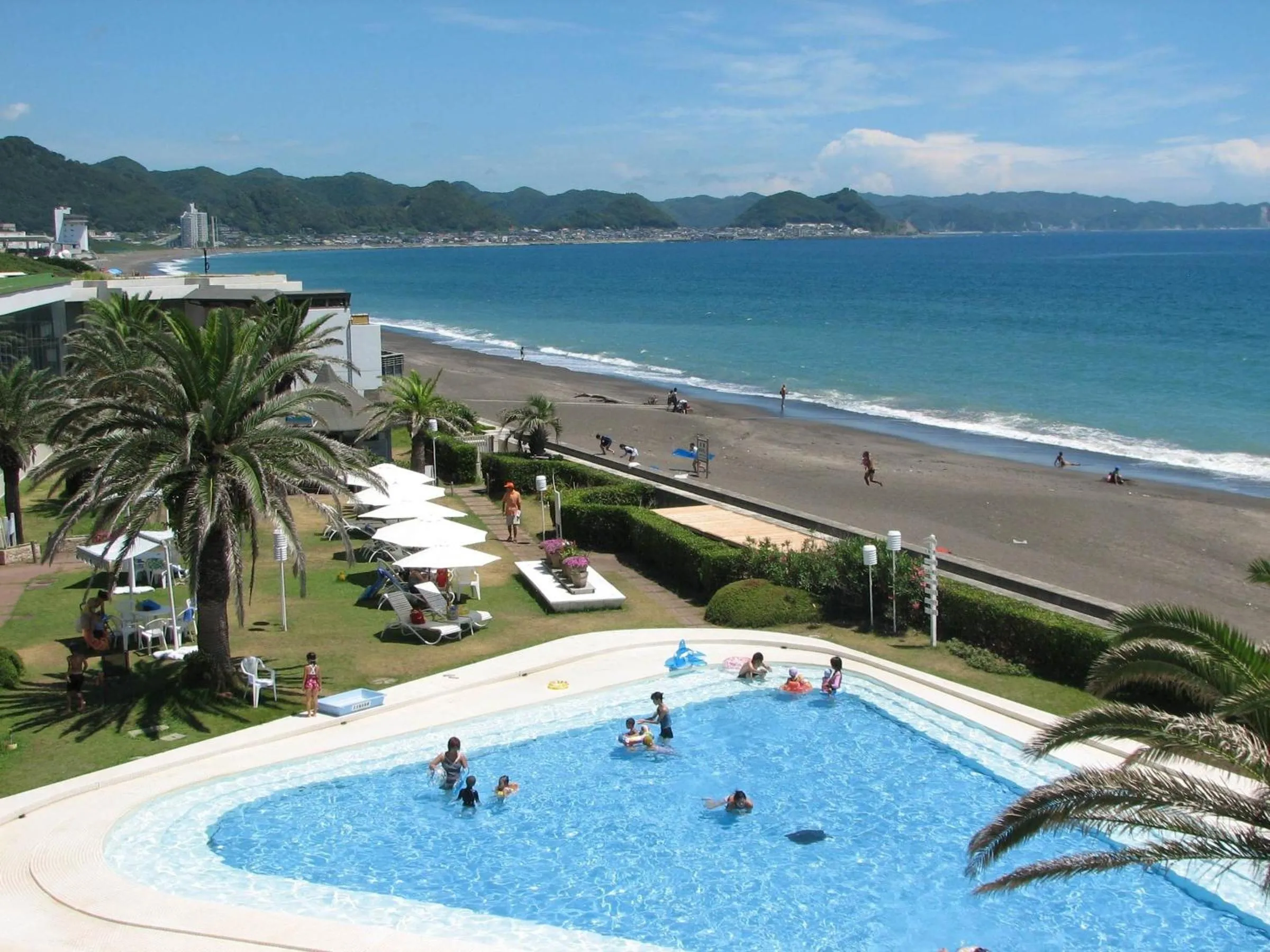 Pool view in Kamogawa Grand Hotel