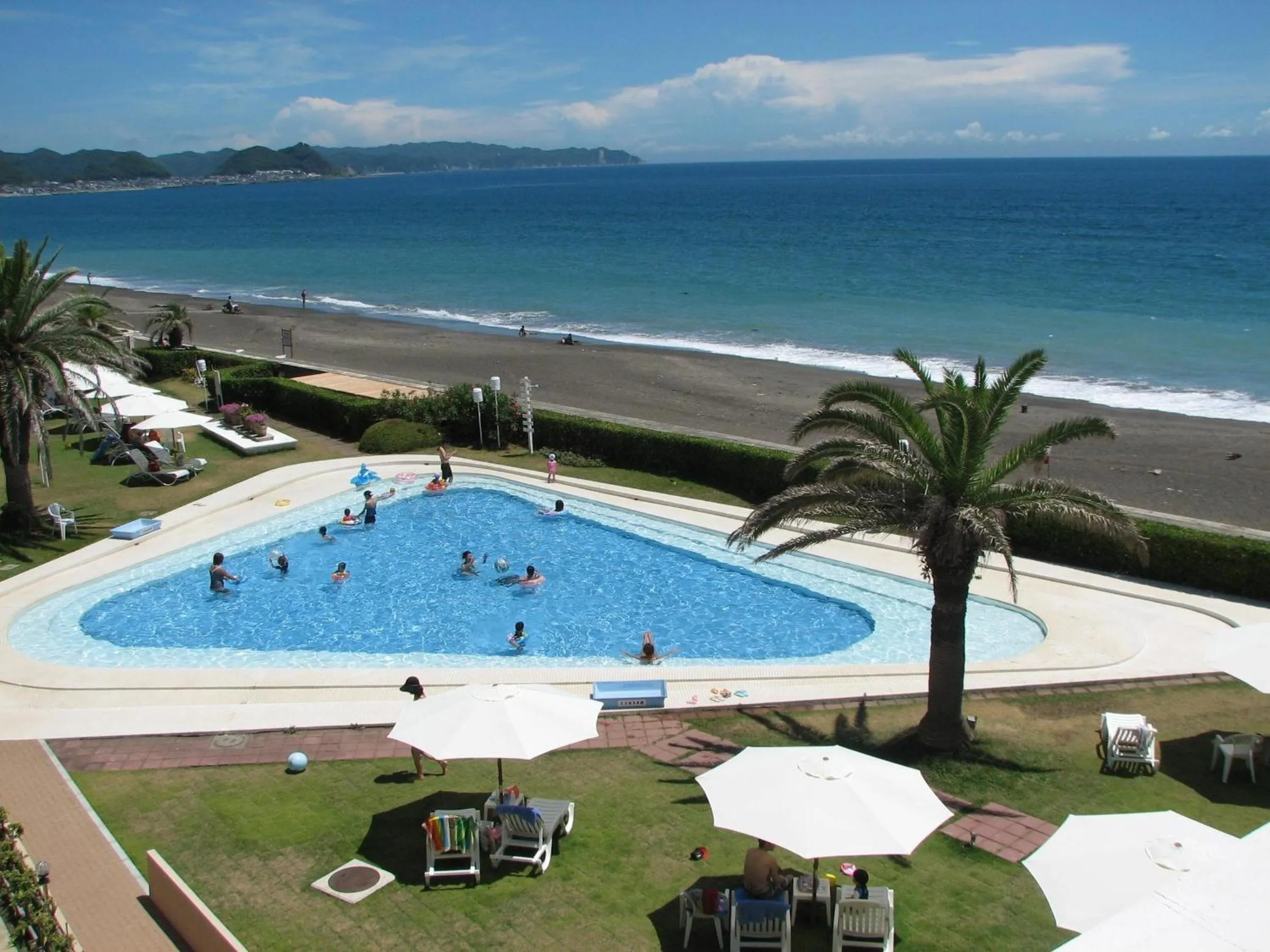 Pool view in Kamogawa Grand Hotel