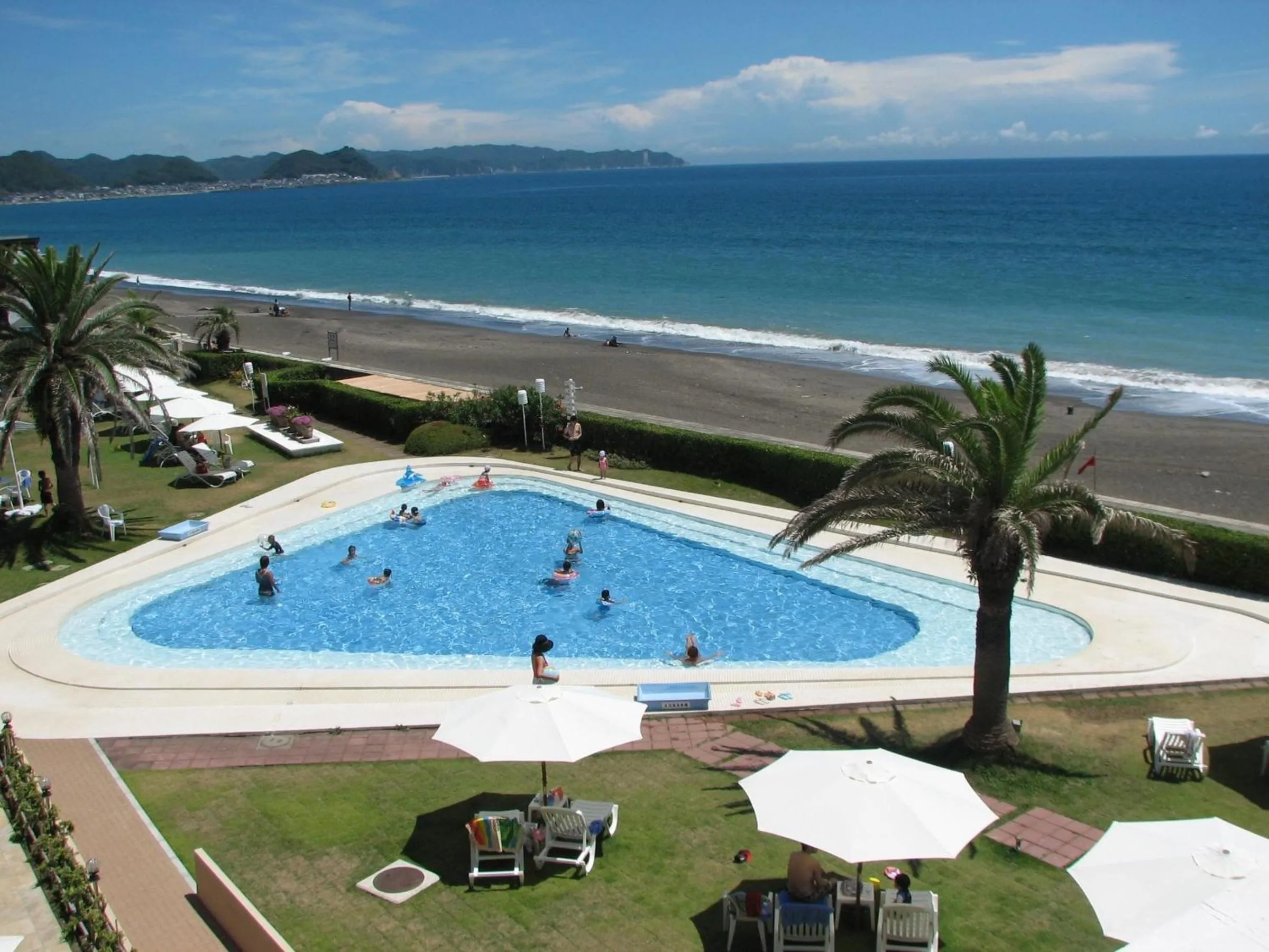 Pool view in Kamogawa Grand Hotel