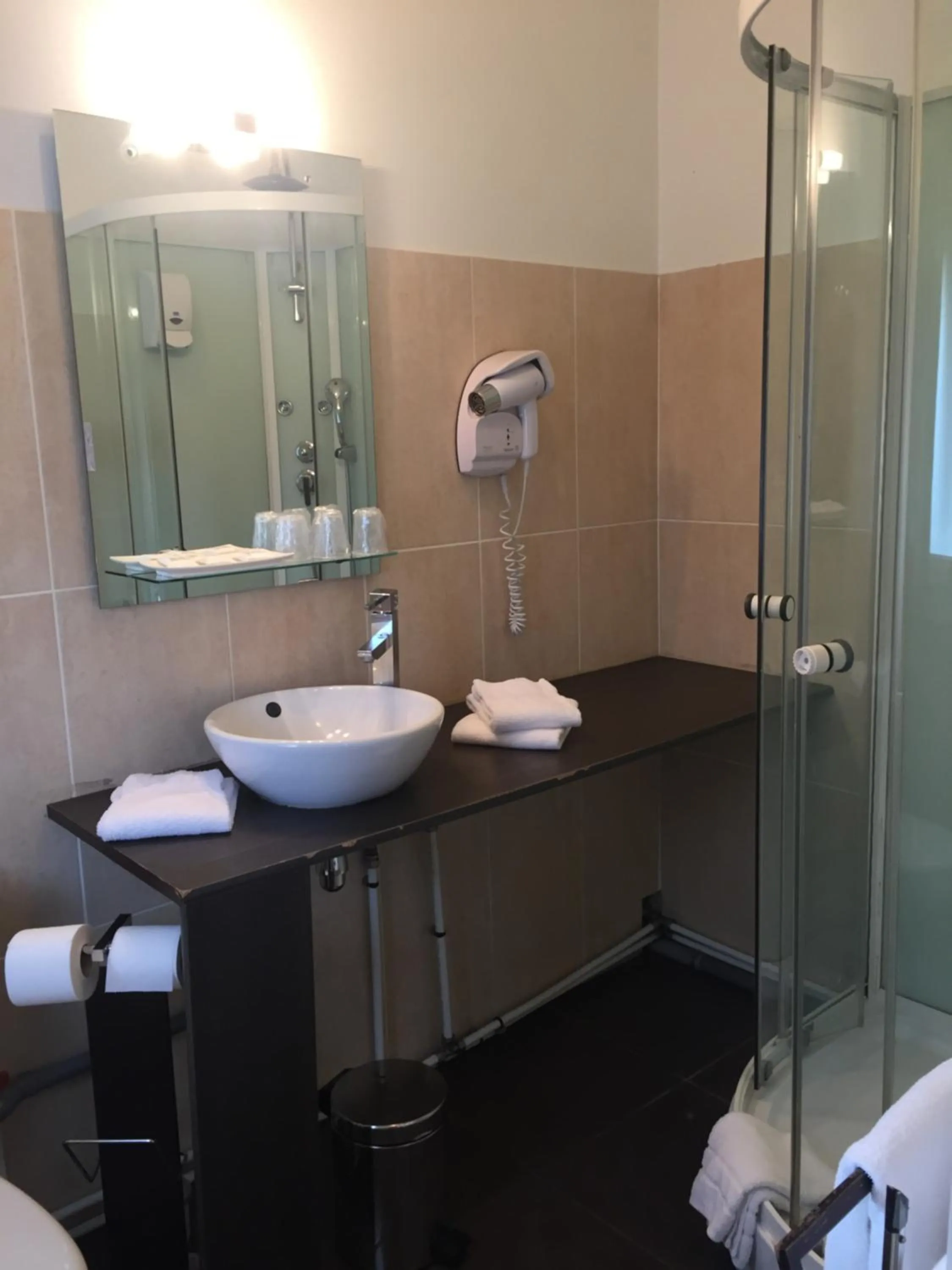 Bathroom in Hotel Restaurant Cousseau