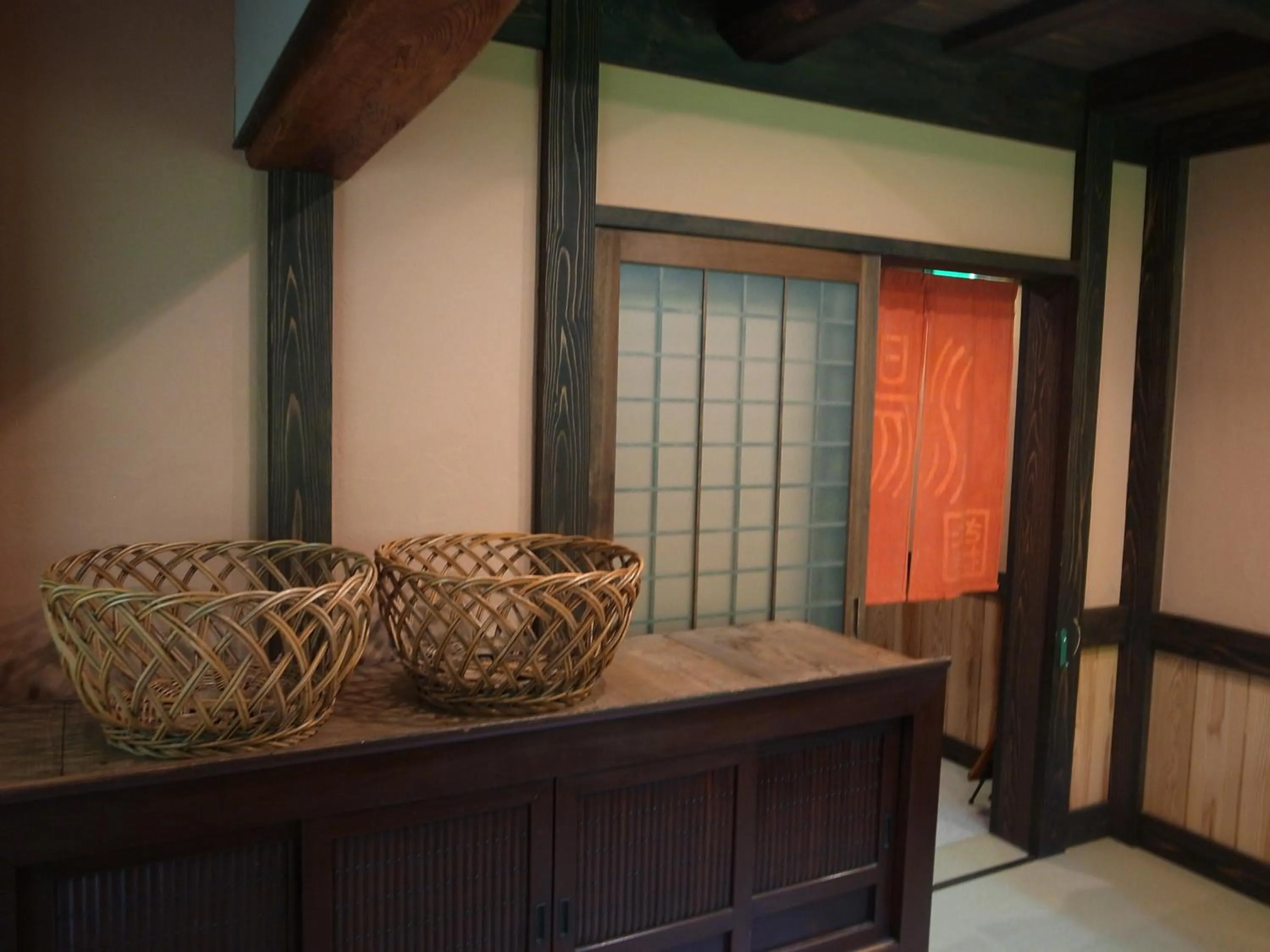 Decorative detail in Minshuku Takizawa